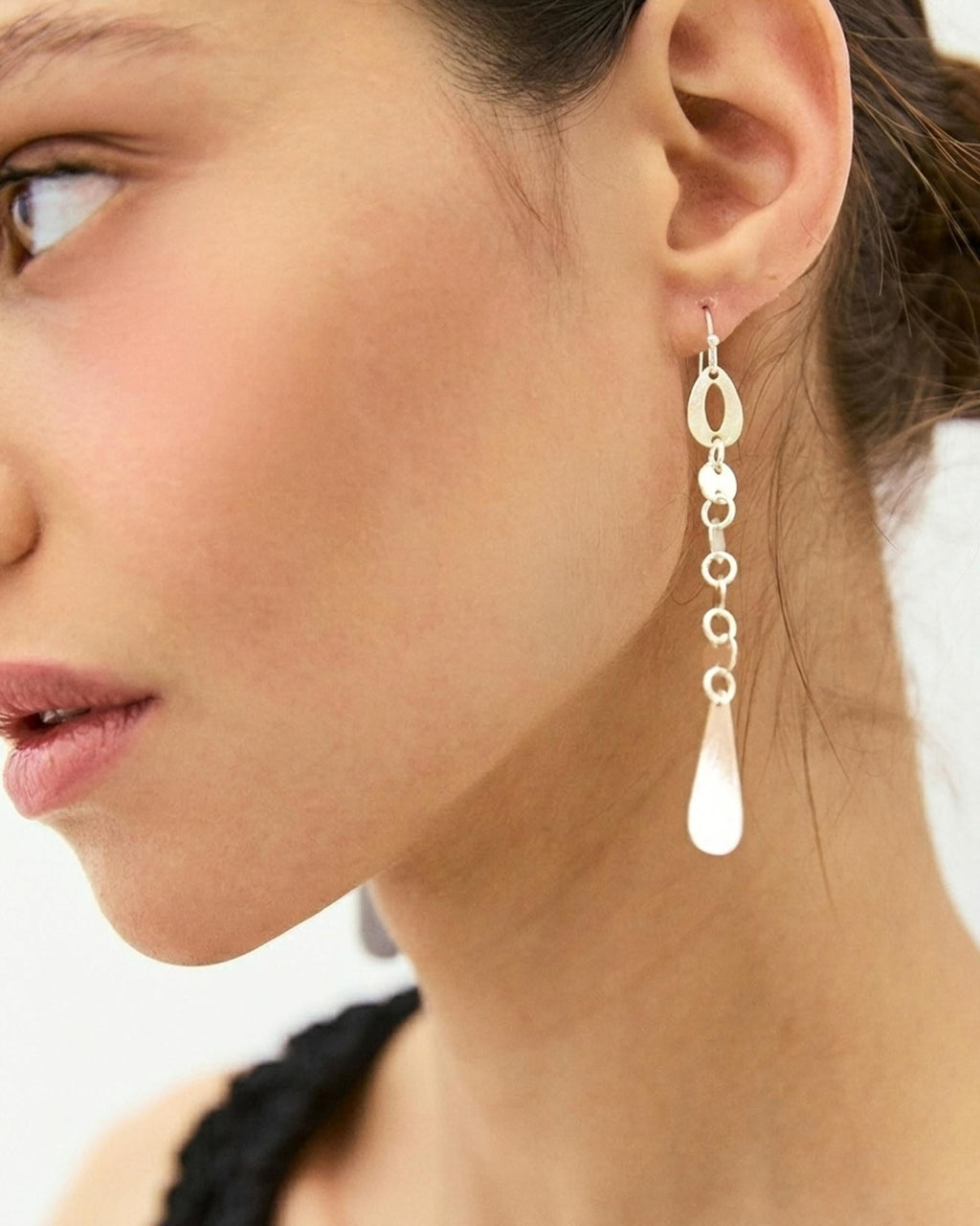 Pendientes Gota Plata