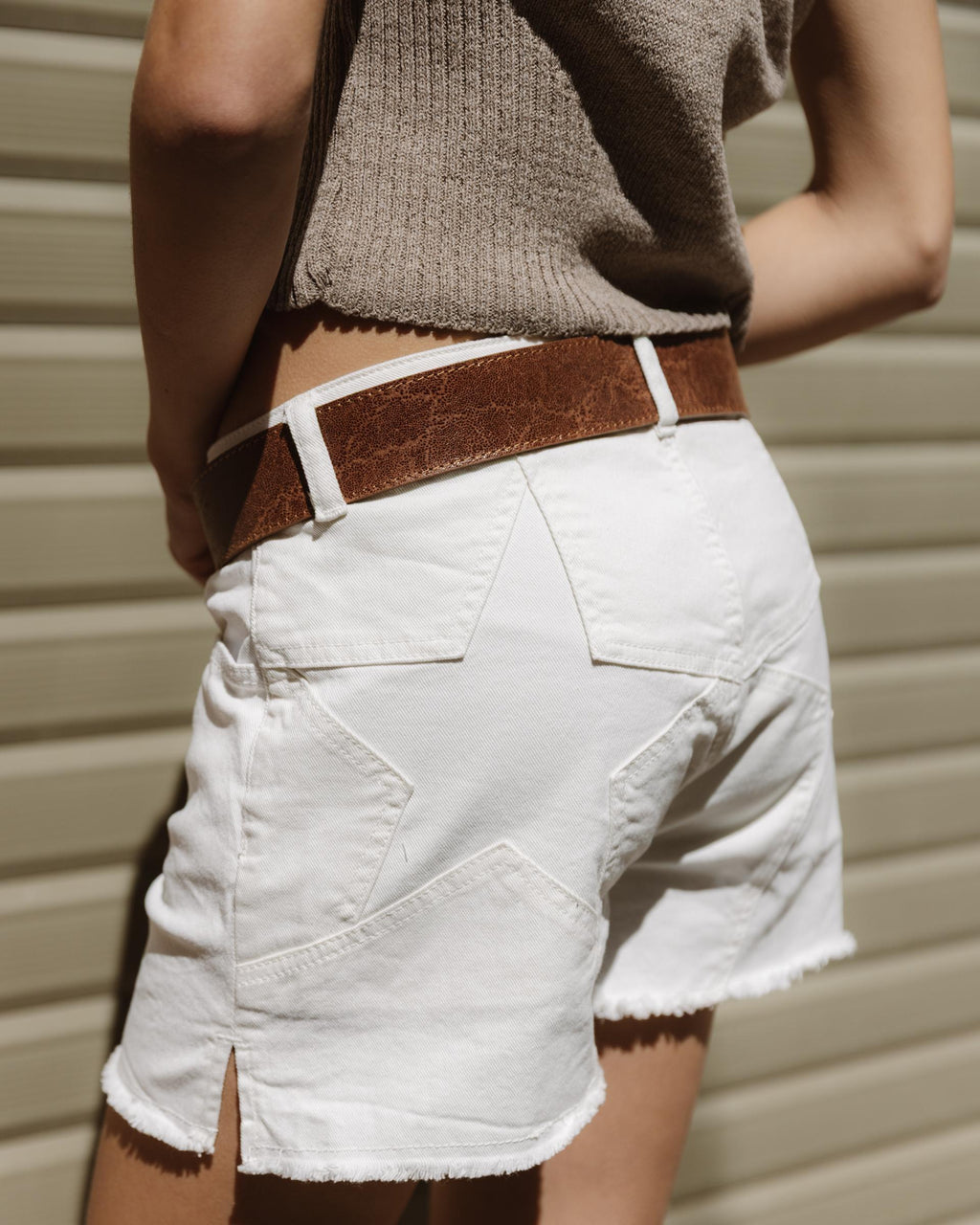 Shorts Estrellas Traseras Blanco
