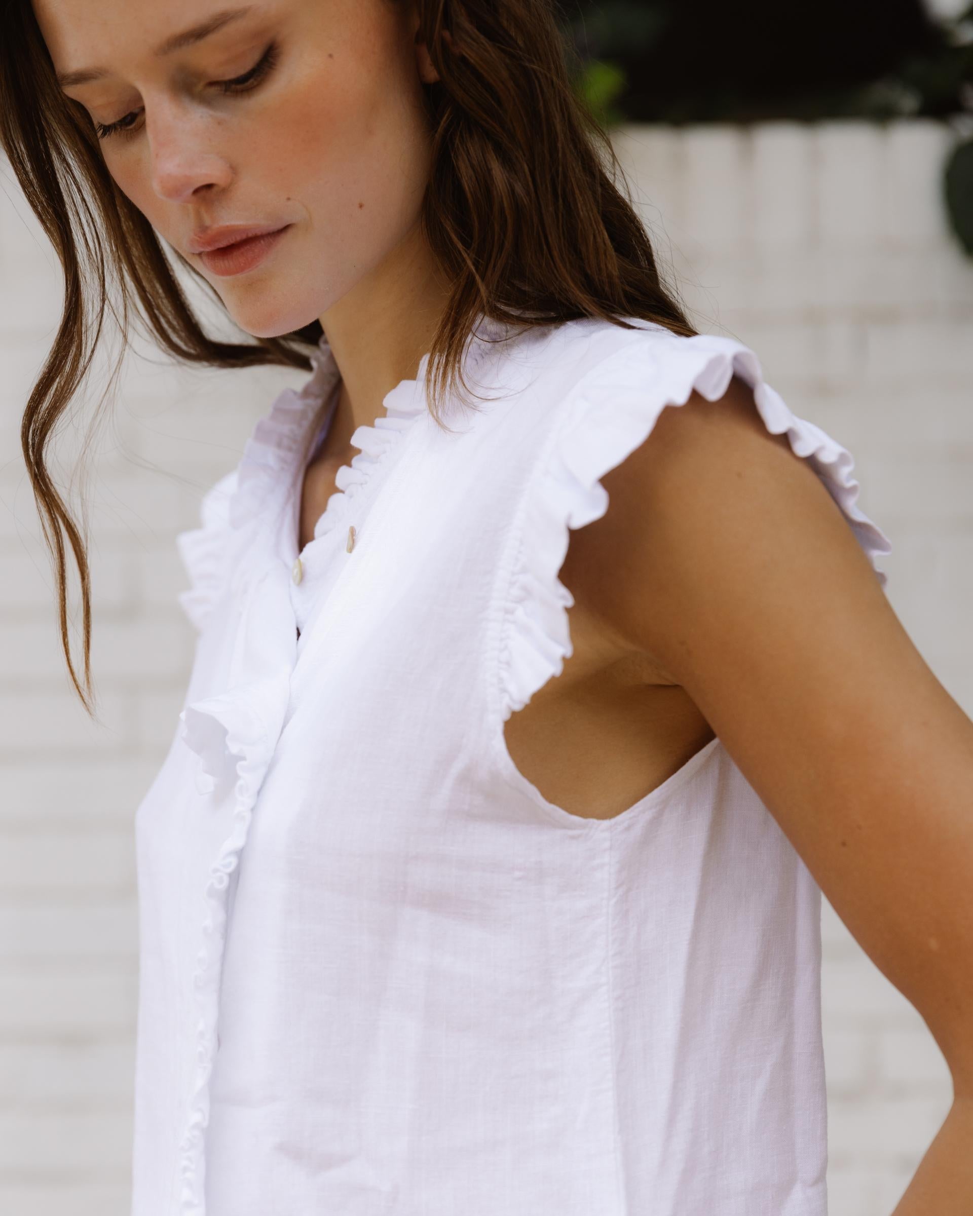 Blusa Cruzada Blanca