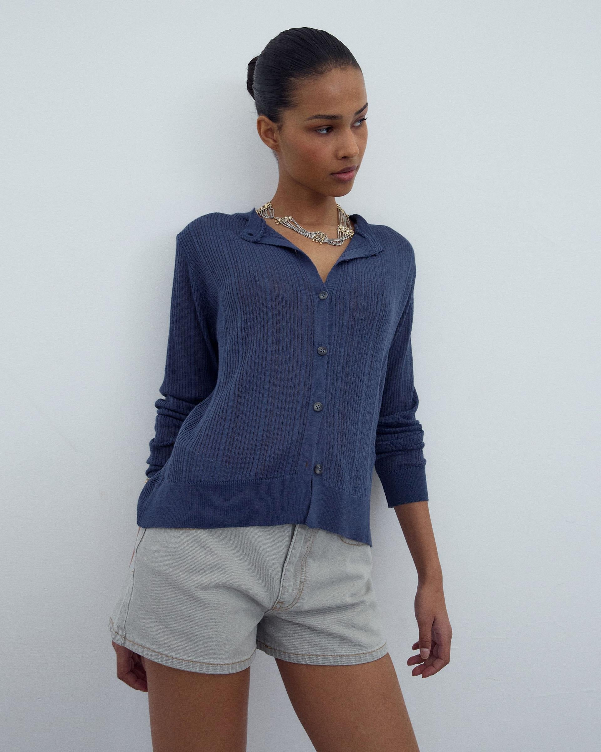 Chaqueta Punto Canale Azul