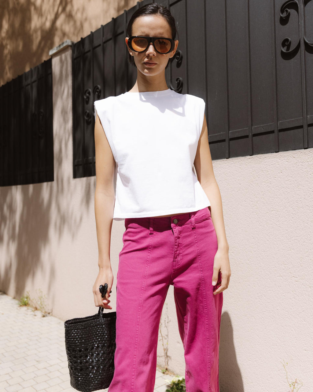 Pantalón Estrellas Traseras Fucsia