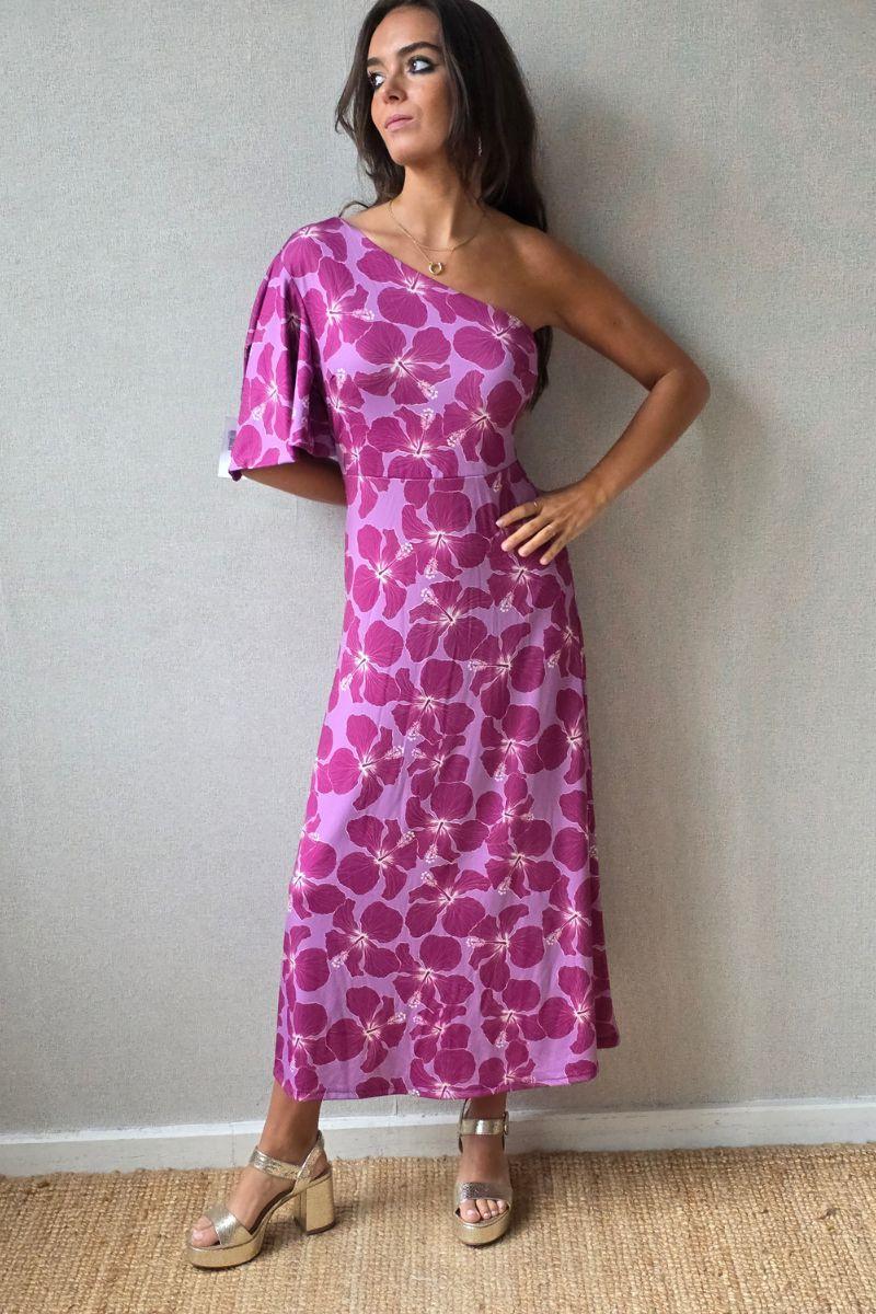 Vestido de flores grandes buganvilla