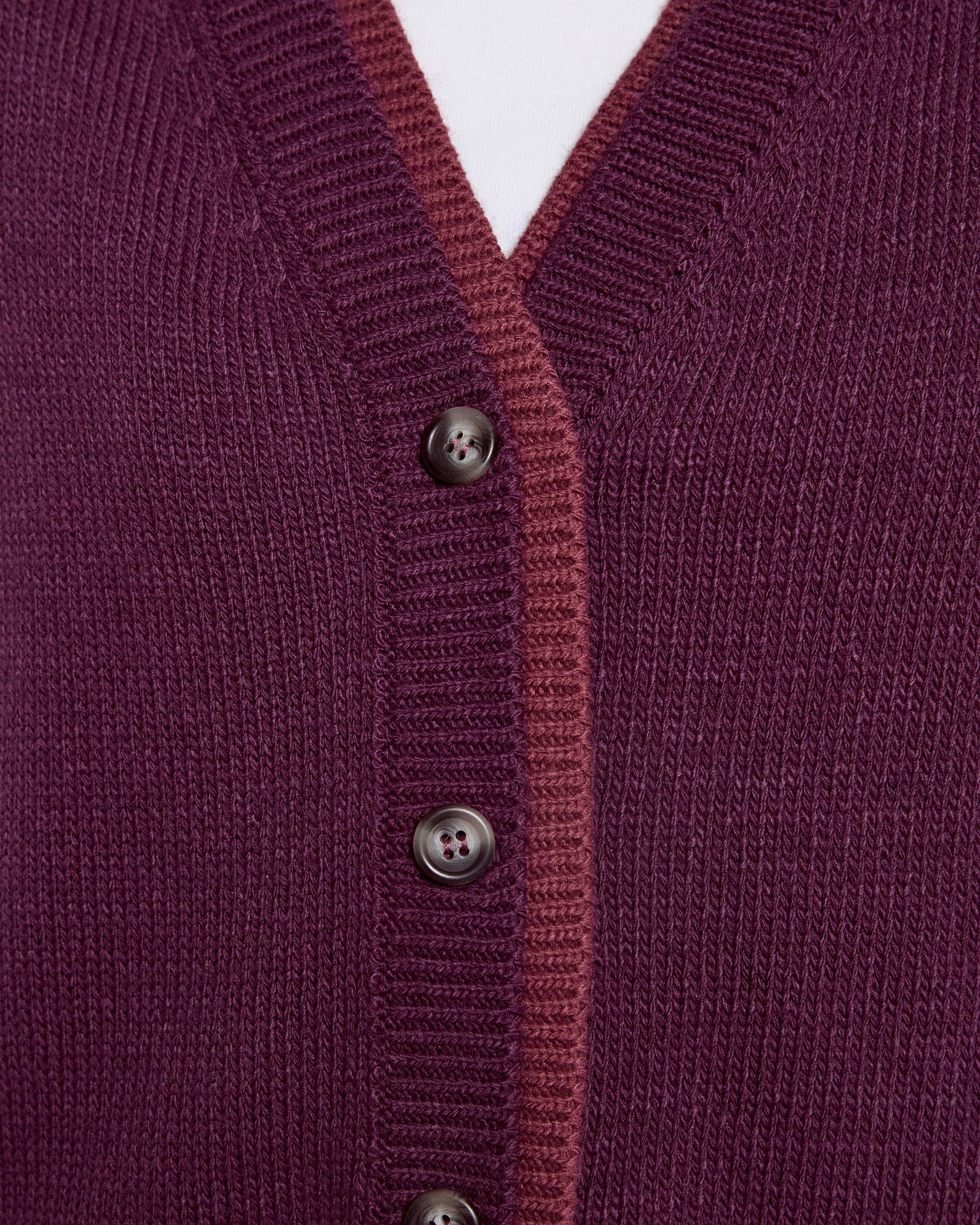 Chaqueta Contrastes Bicolor Morado
