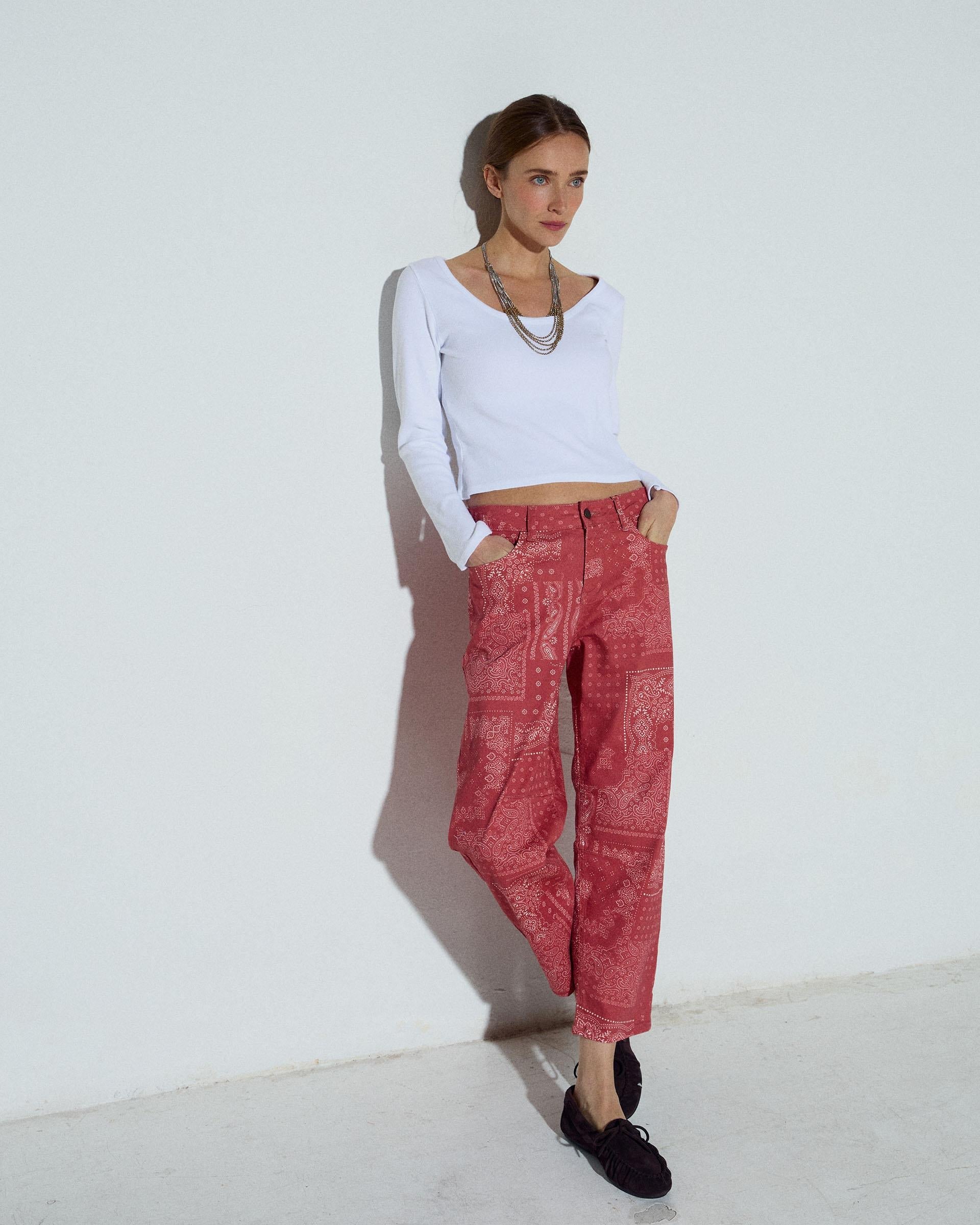Jeans Bandana Rojo