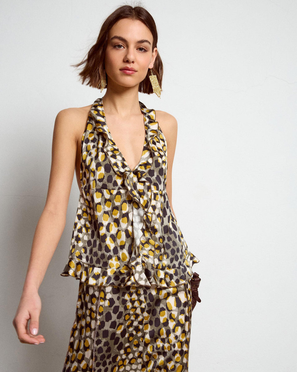 Top Halter Lunares Multicolor