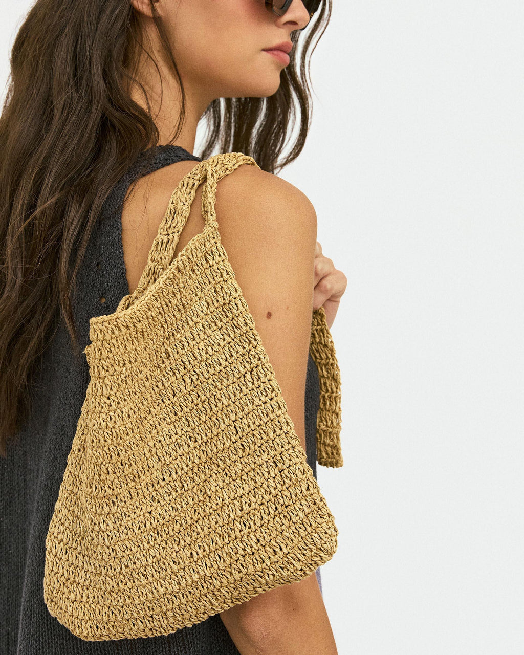 Bolso Rafia Beige