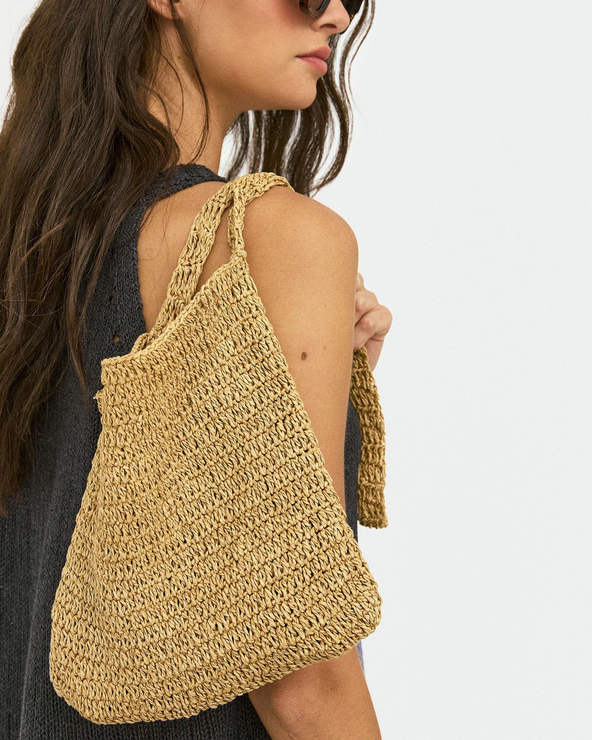 Bolso Rafia Beige