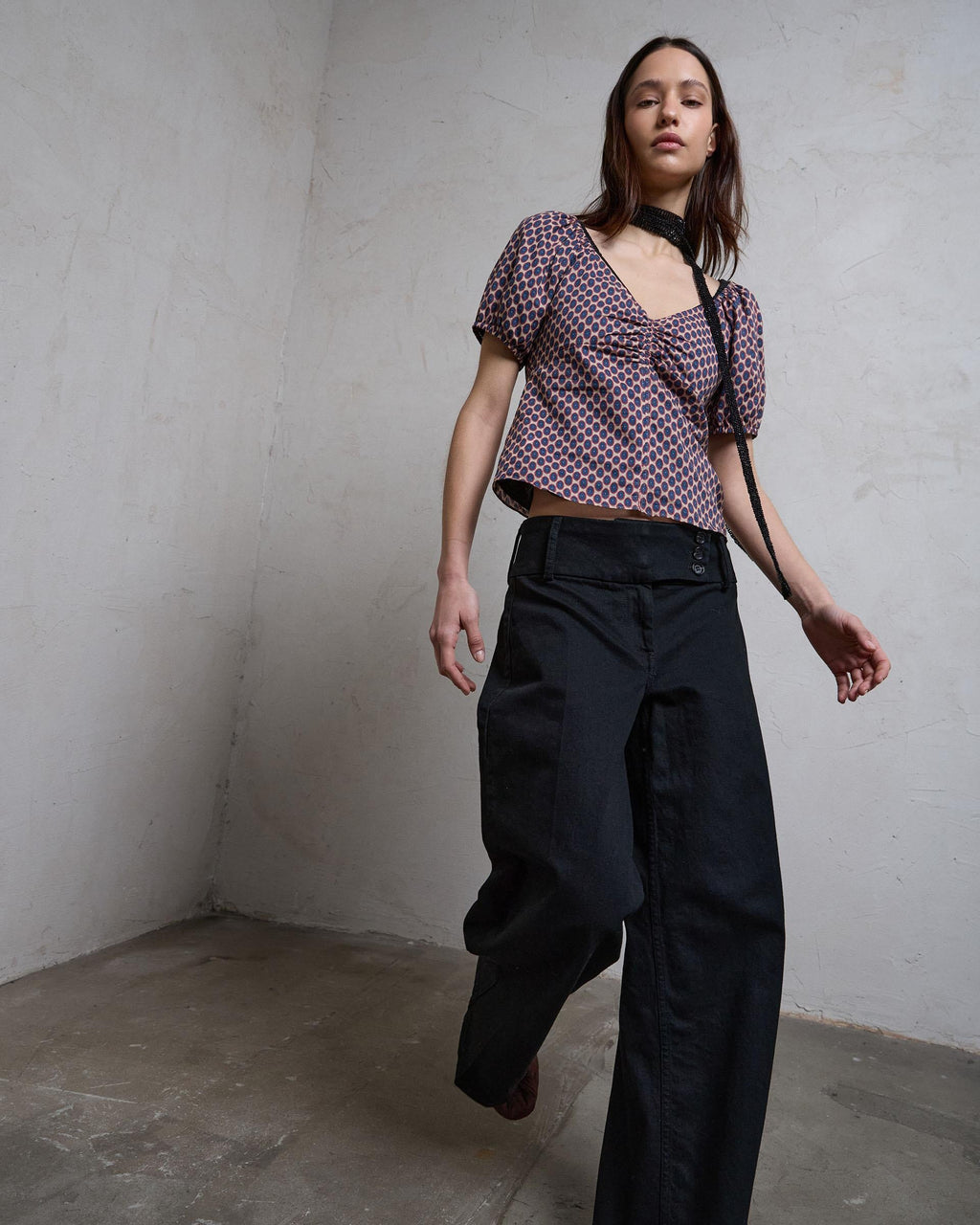 Jeans Triple Cinturilla Negro