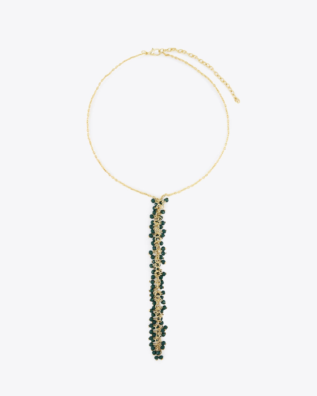 Collar Corbetero Tira Bolitas Verde
