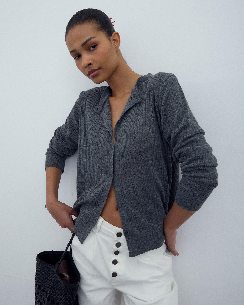 Chaqueta Punto Canale Gris
