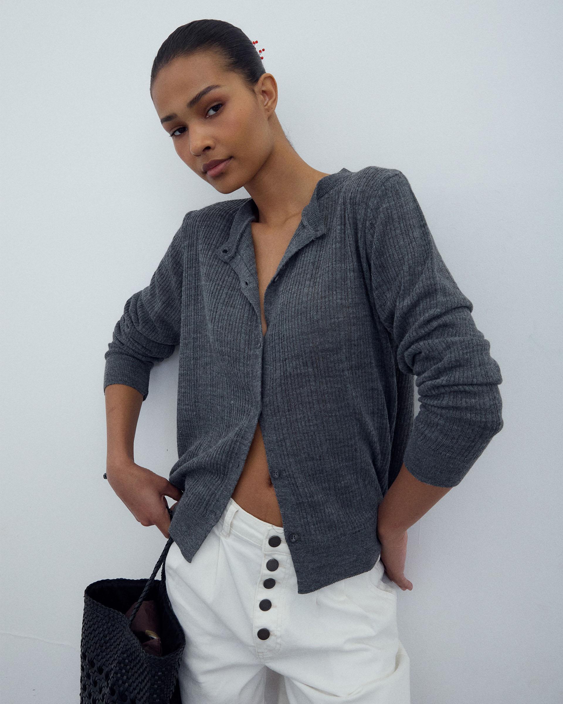 Chaqueta Punto Canale Gris