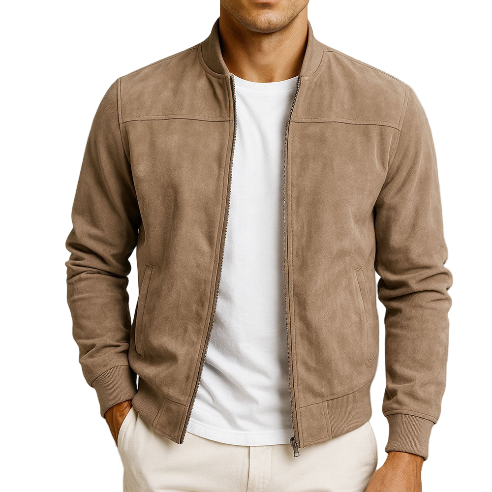 Tadeo | Chaqueta minimalista con cremallera y puños rectos