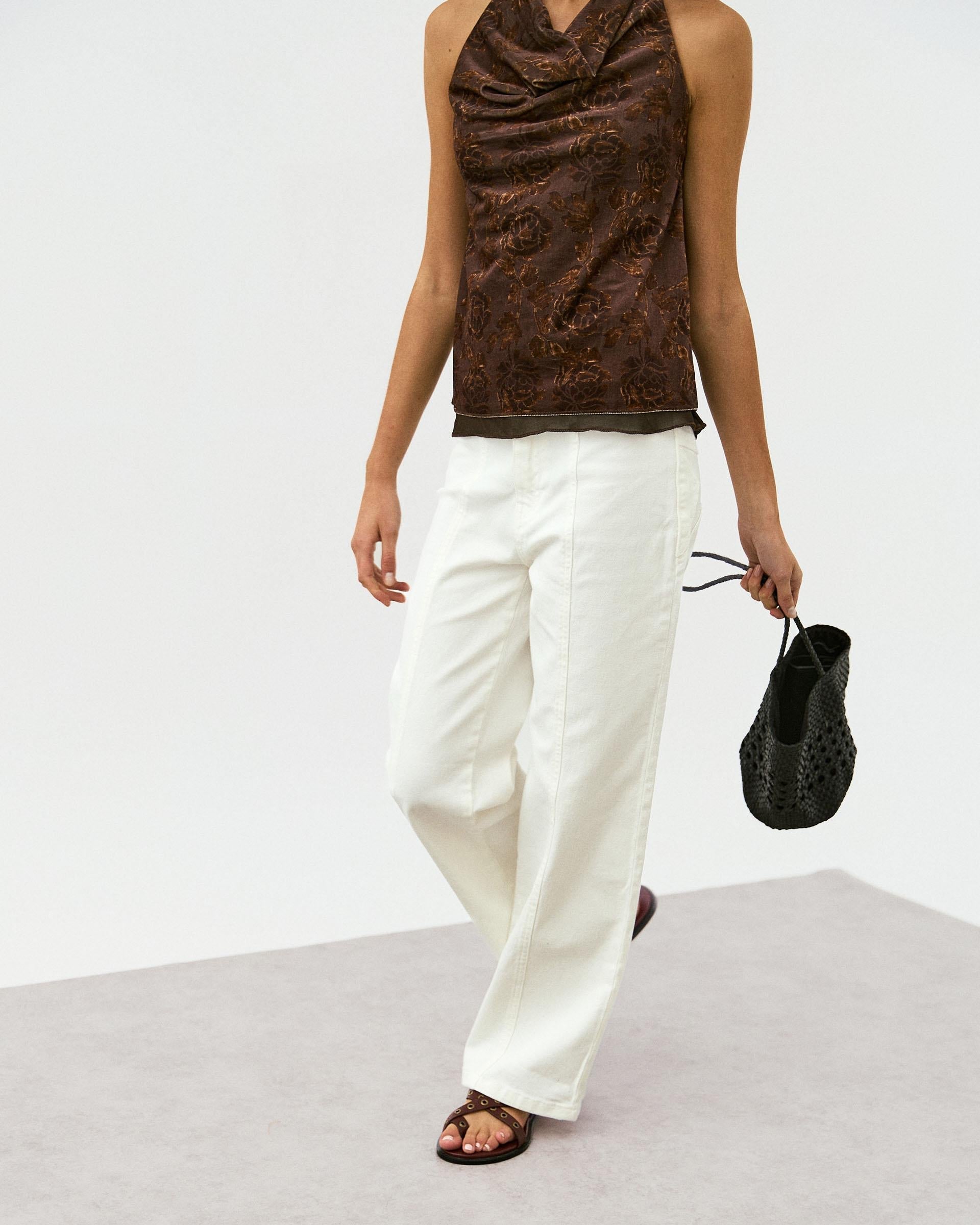 Jeans Estrellas Traseras Blanco