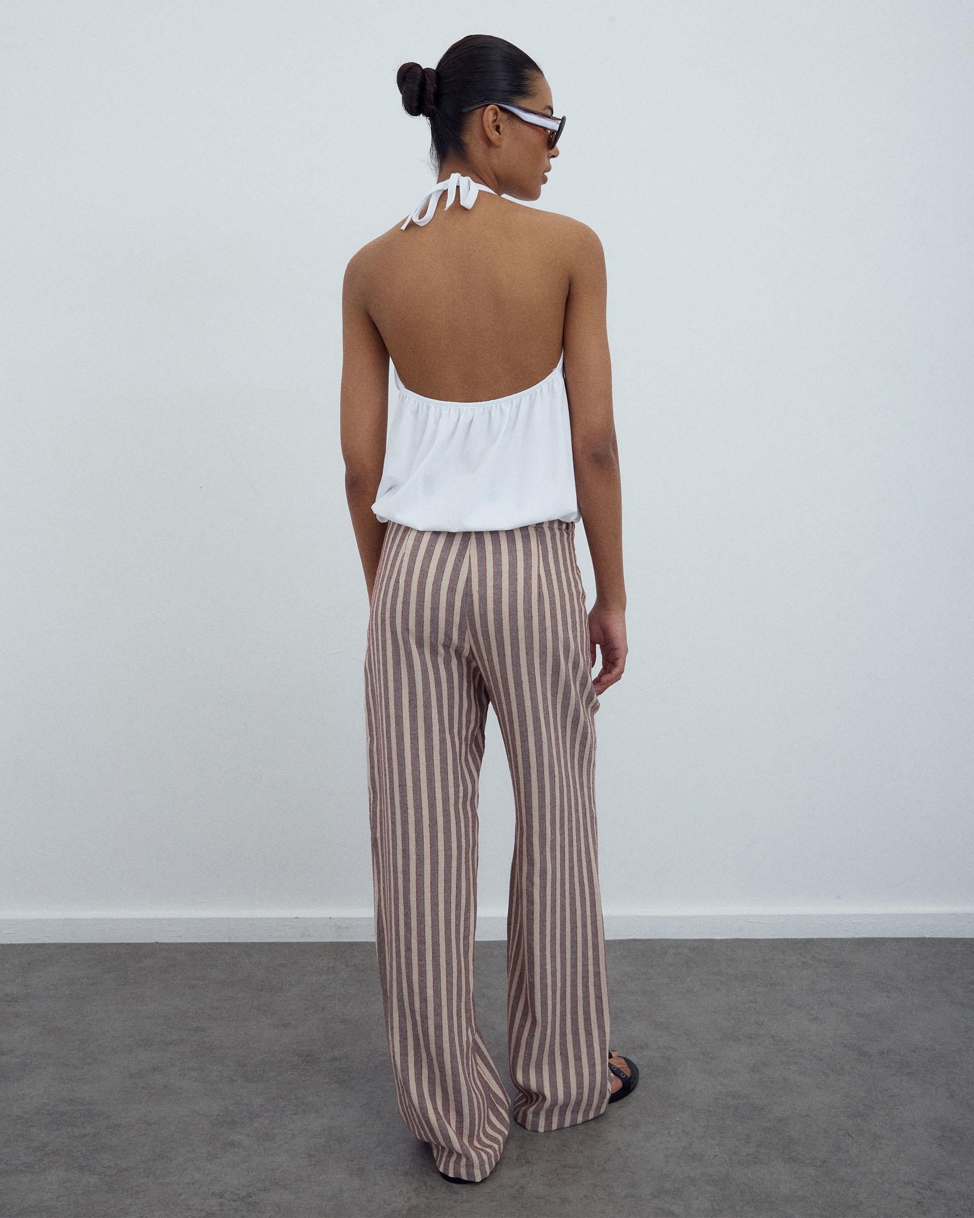 Camiseta Halter Cruzada Blanco