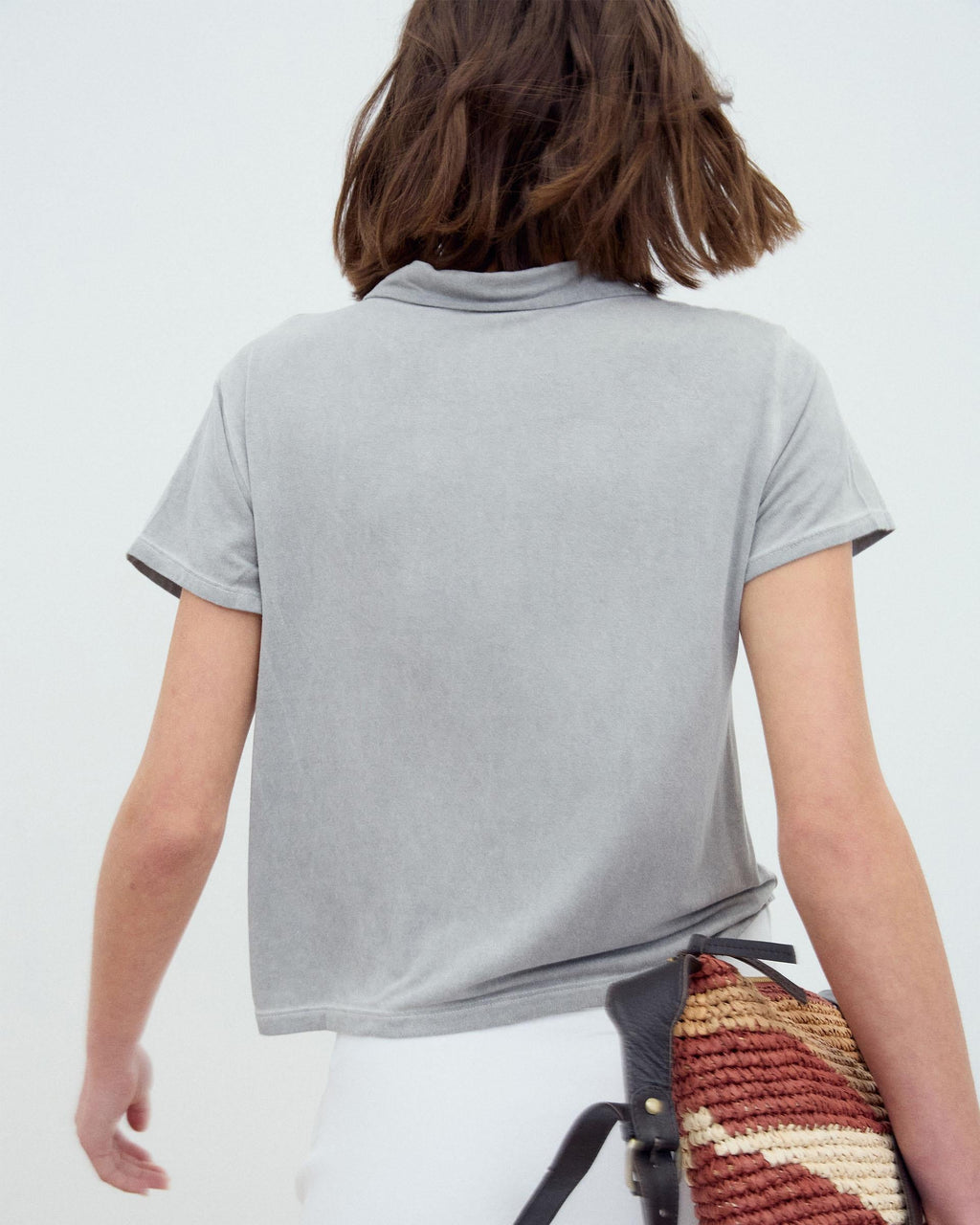 Camiseta Polo Gris