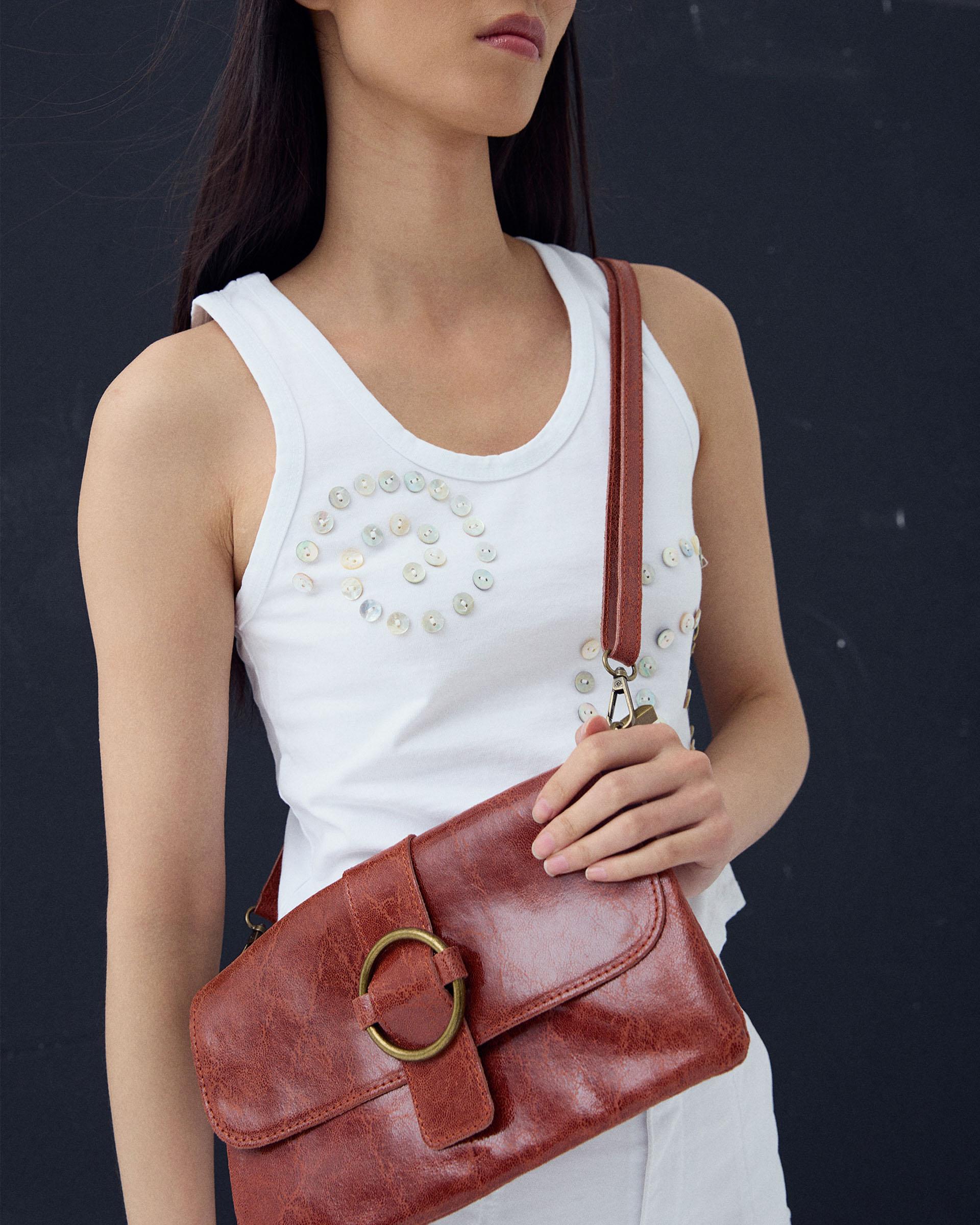 Bolso Pequeño Hebilla Teja
