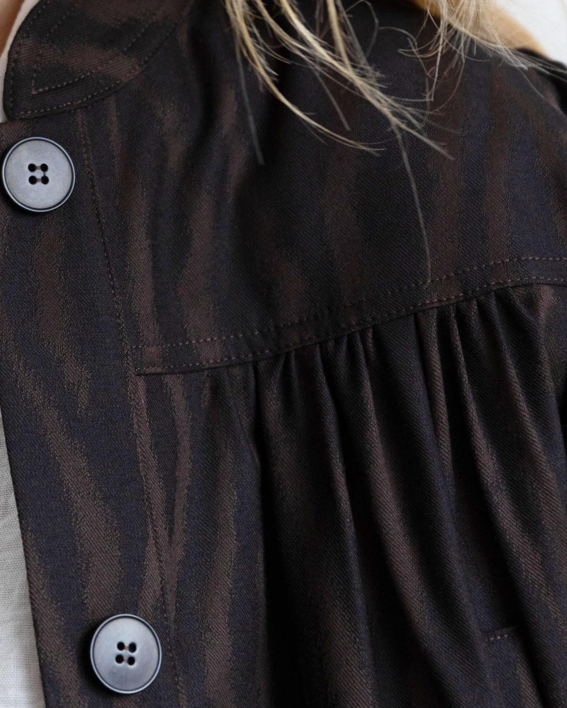 Bomber Canesú Estampado Animal Print Marrón