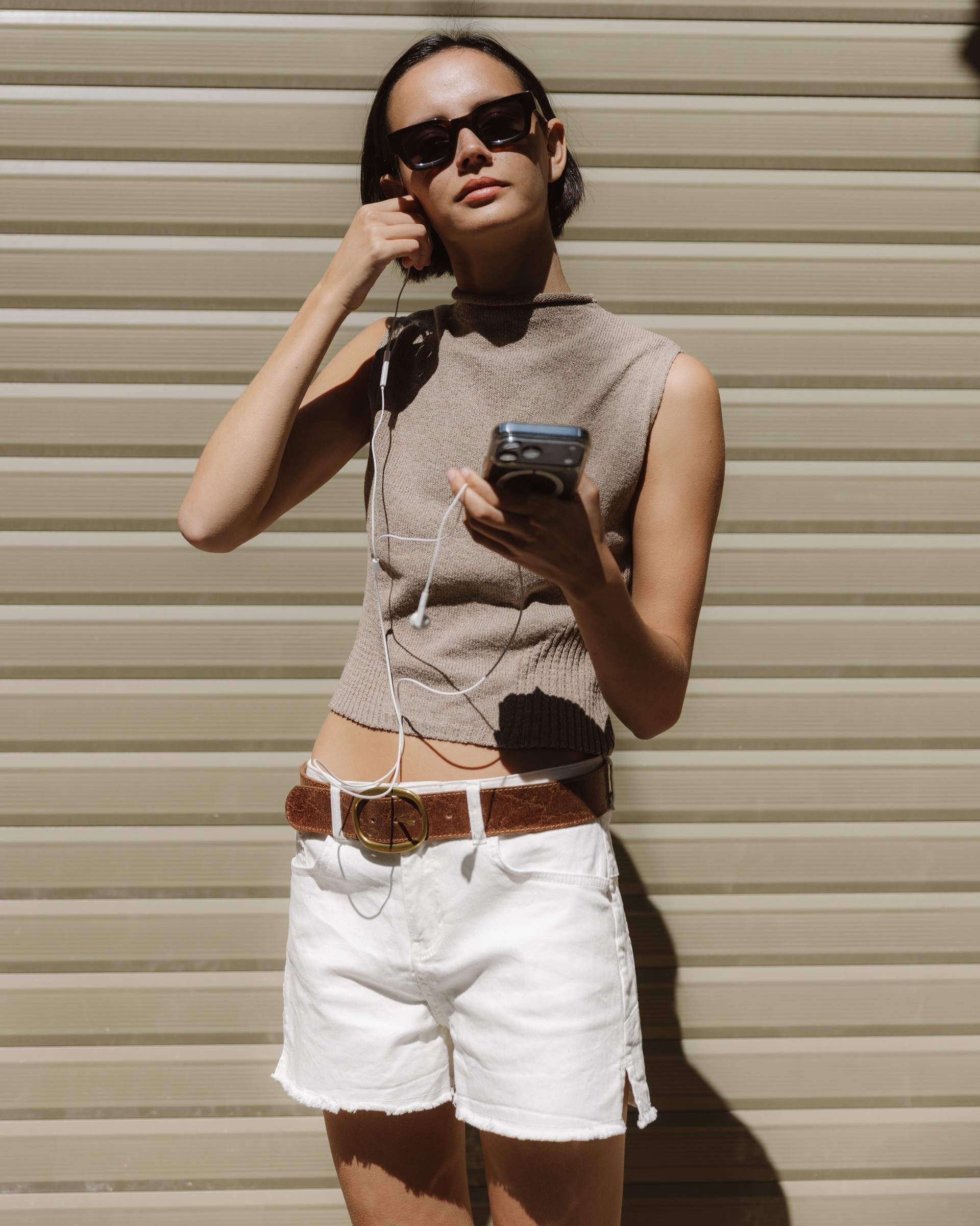 Shorts Estrellas Traseras Blanco