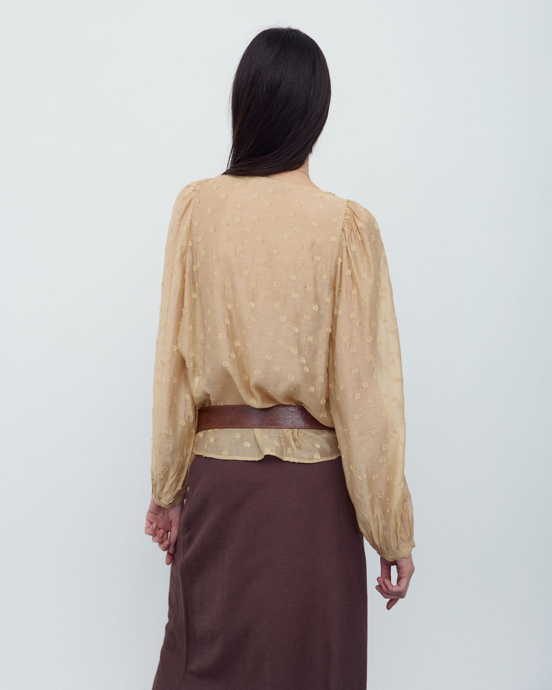 Blusa Topos Lazada Crudo
