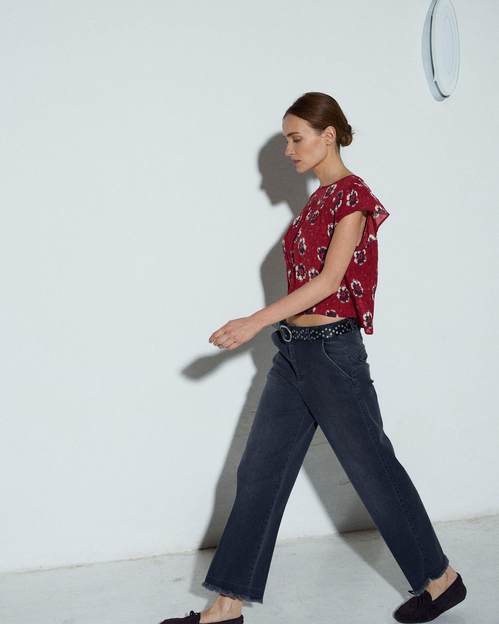 Jeans Ancho Recto Antracita