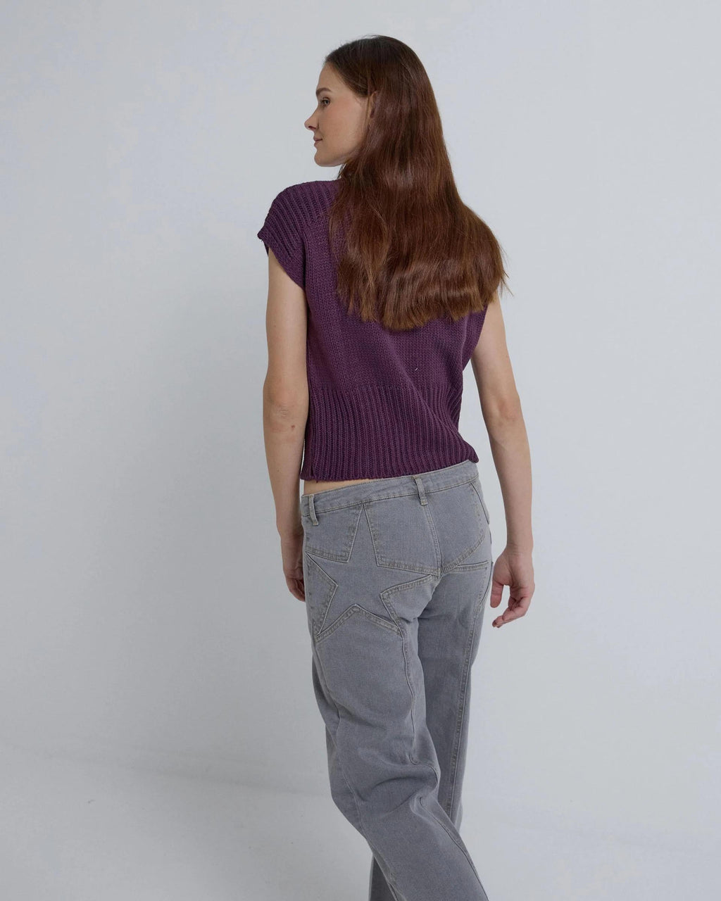 Jeans Estrellas Traseras Gris
