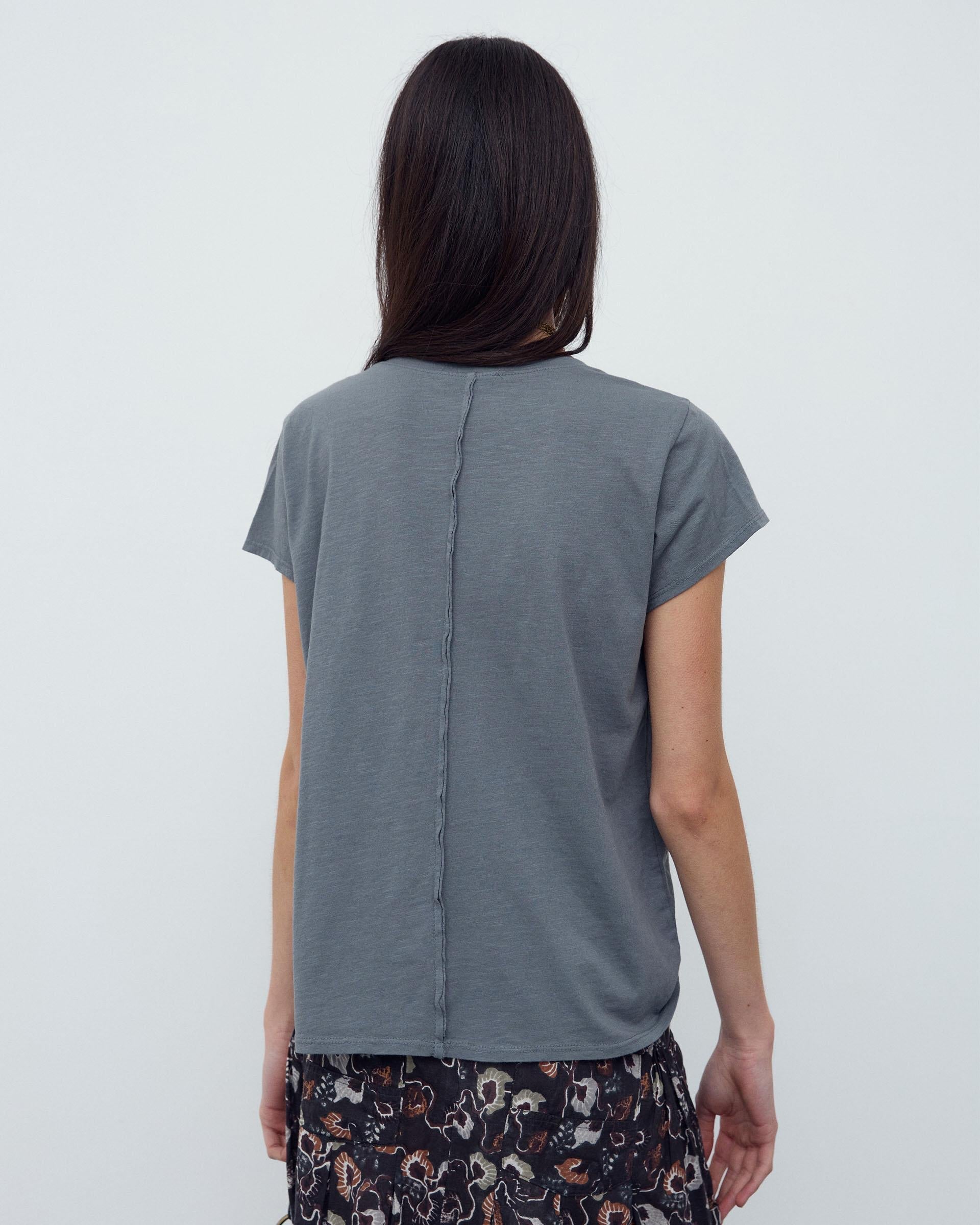 Camiseta Básica Manga Corta Gris