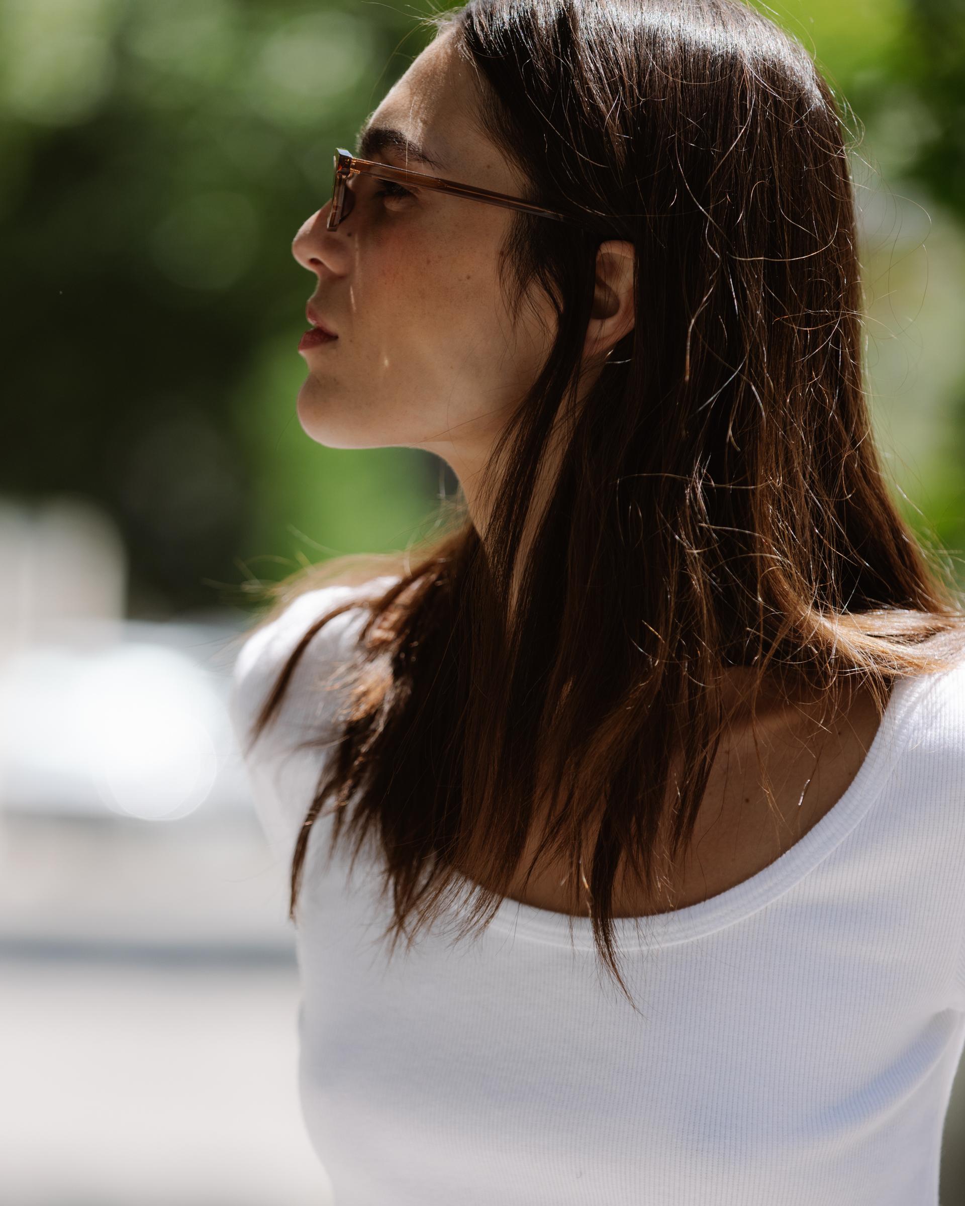 Camiseta Rib Escote Redondo Blanco
