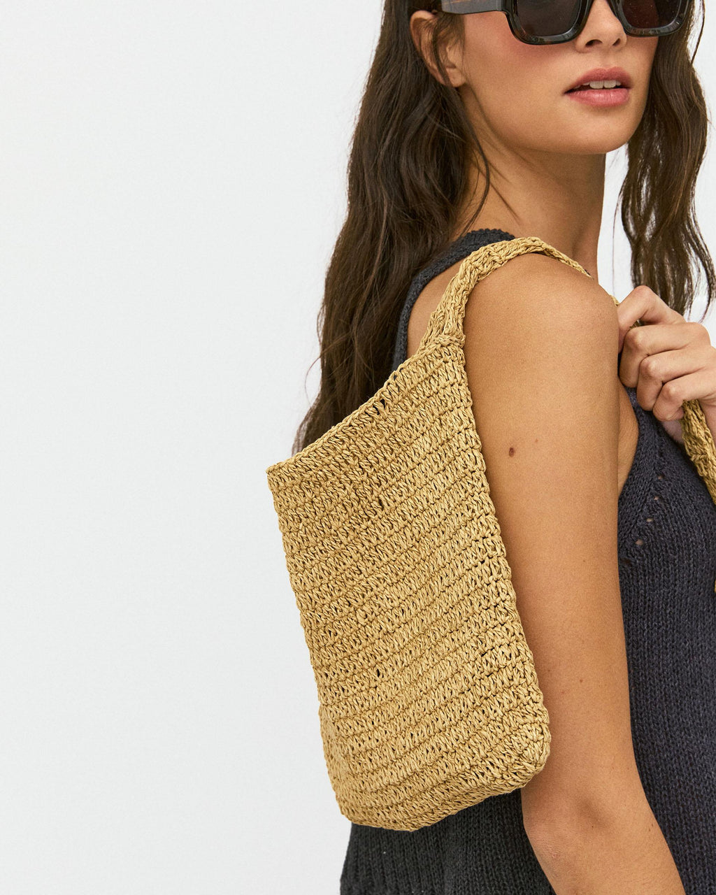 Bolso Rafia Beige
