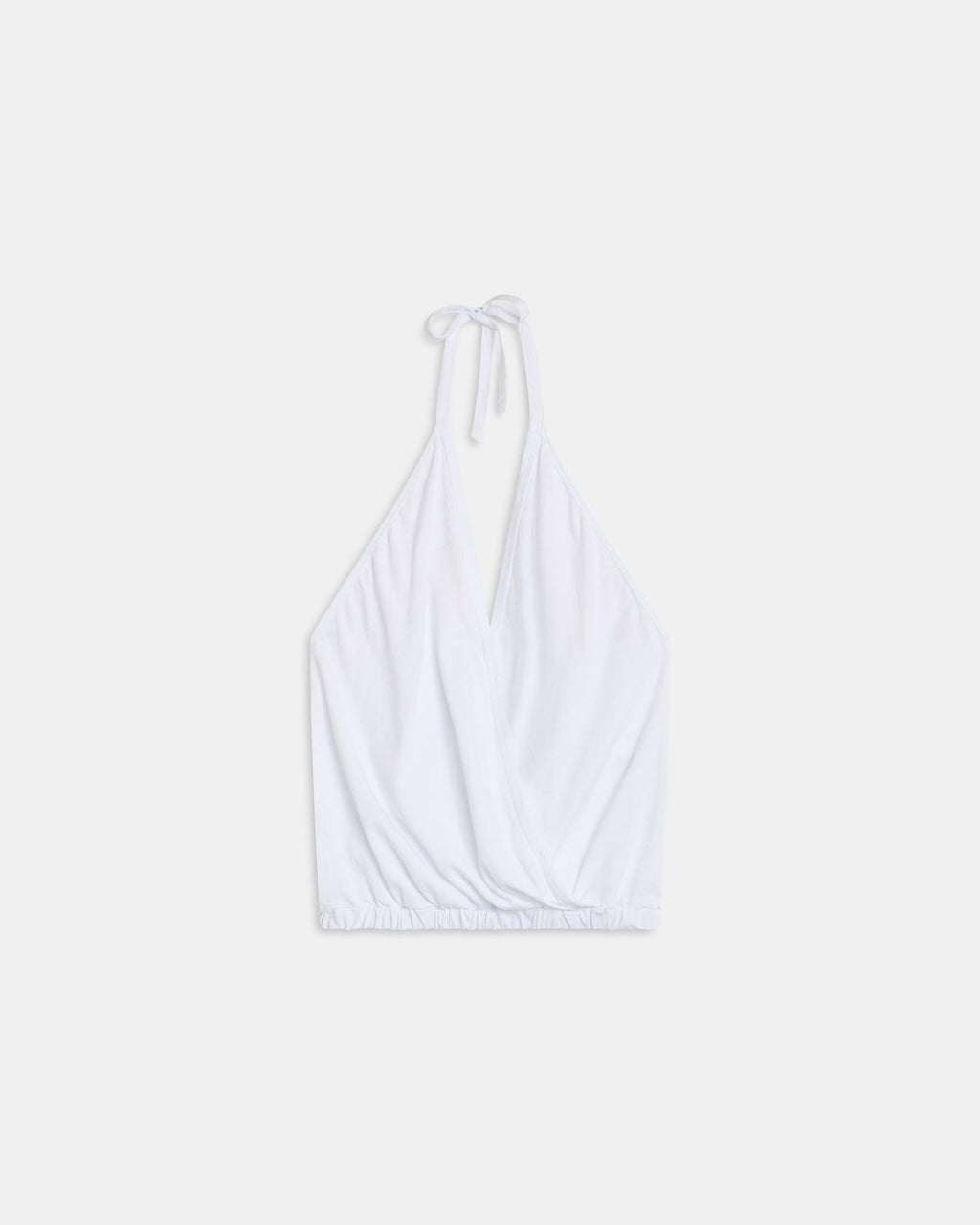 Camiseta Halter Cruzada Blanco