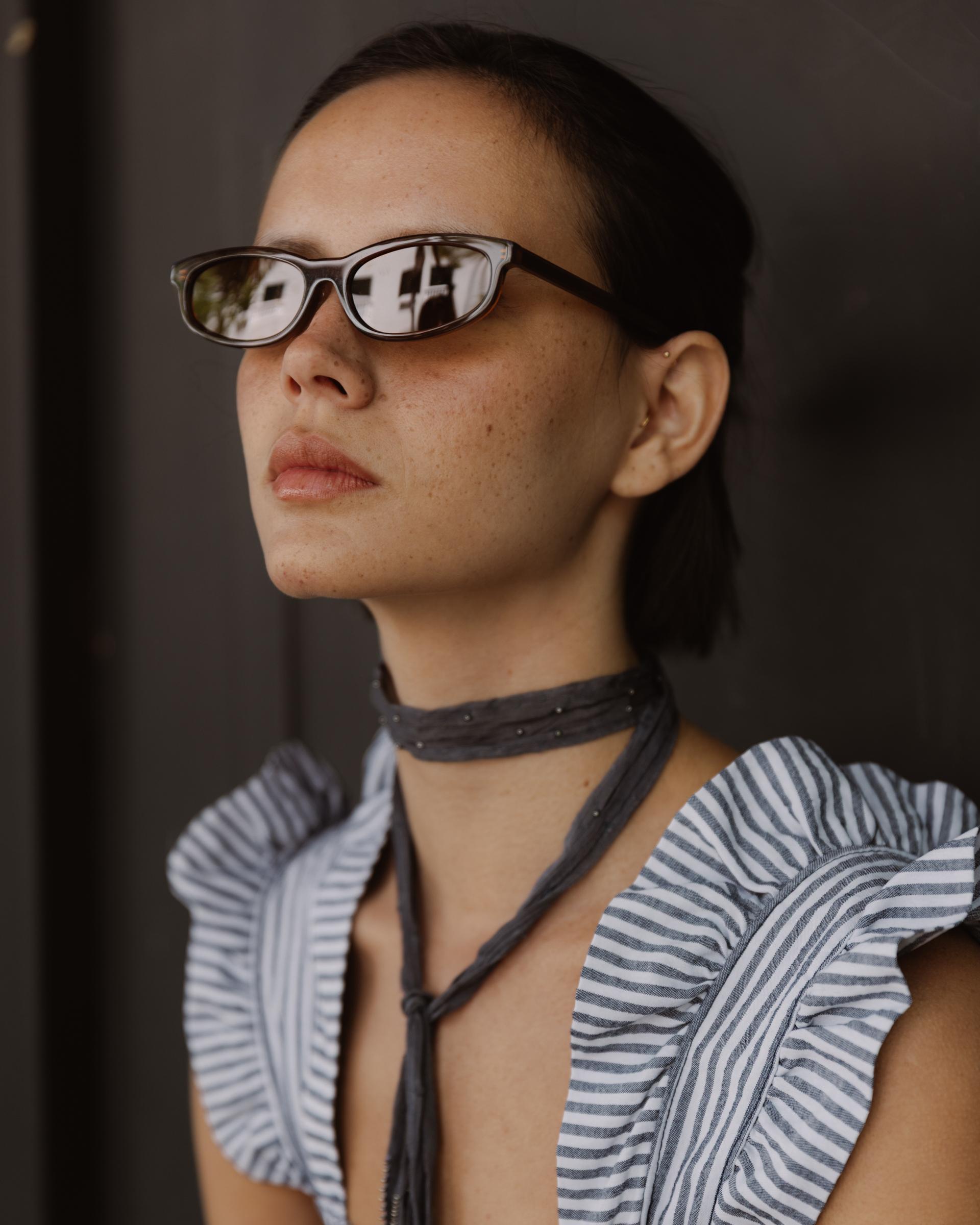 Gafas Ovaladas Marrón