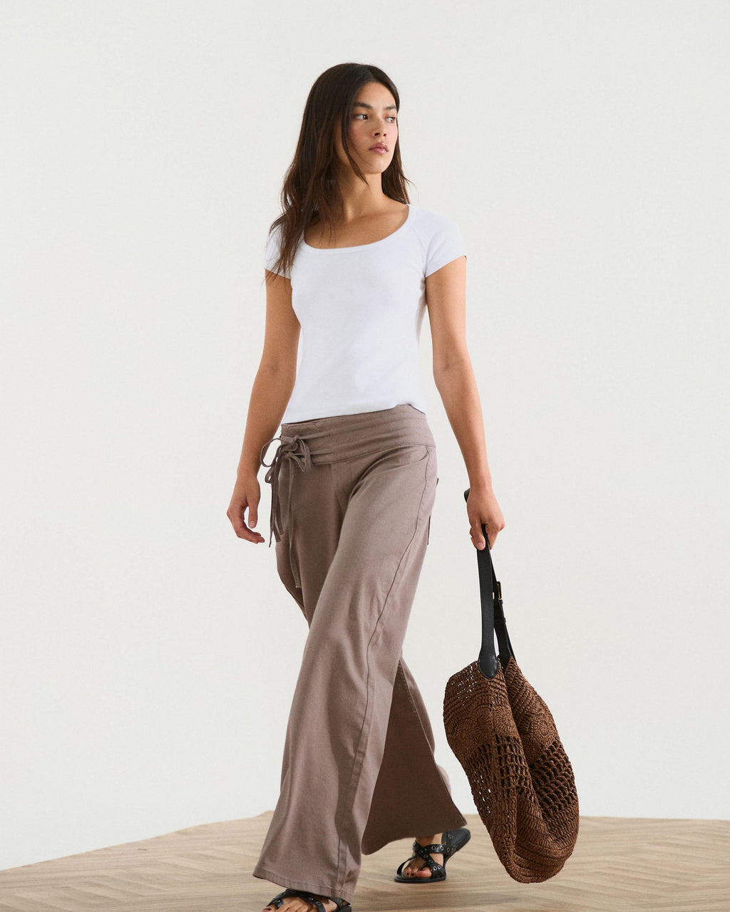 Jeans Triple Cinturilla Lazada Taupe