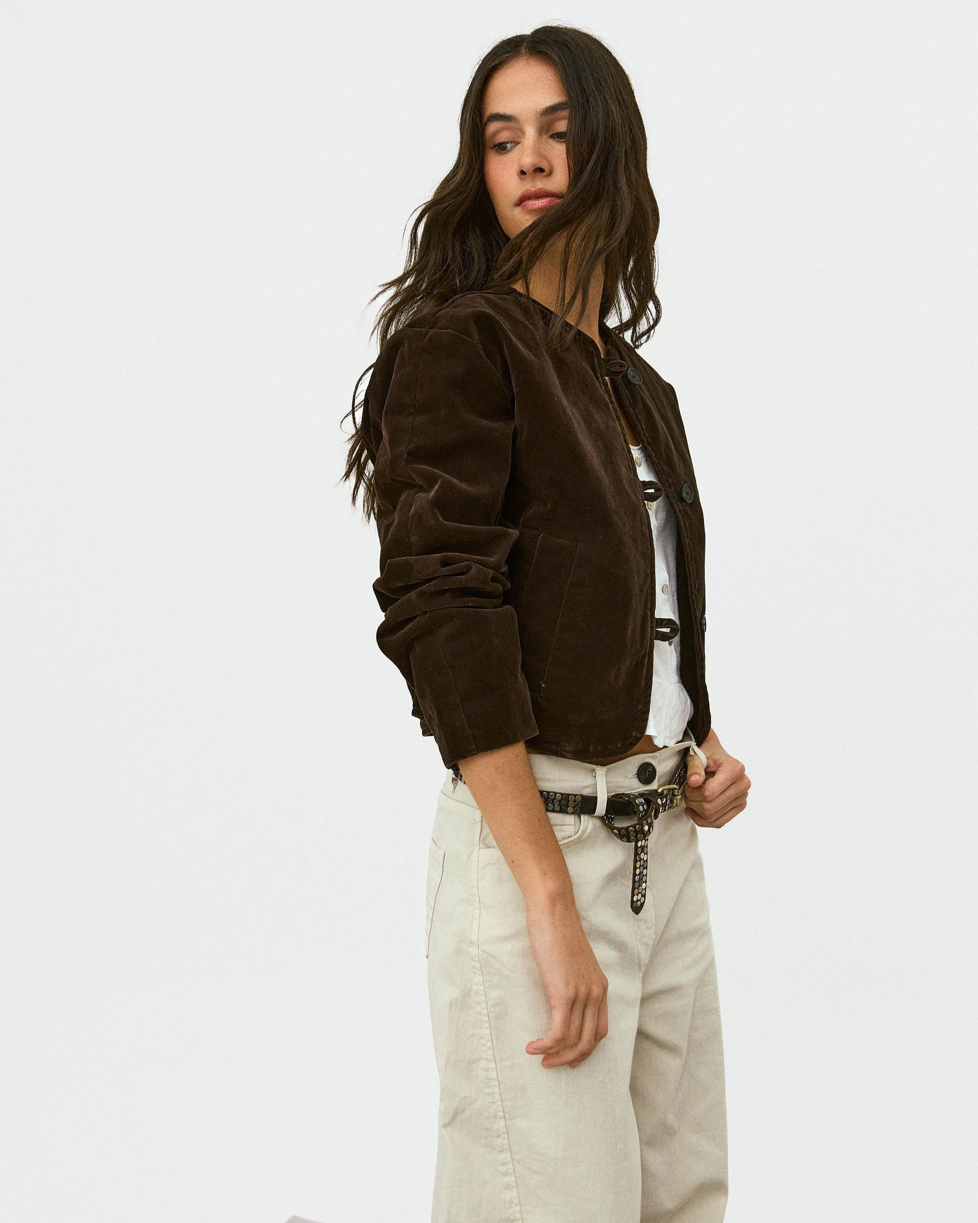 Chaqueta Velvet Marrón
