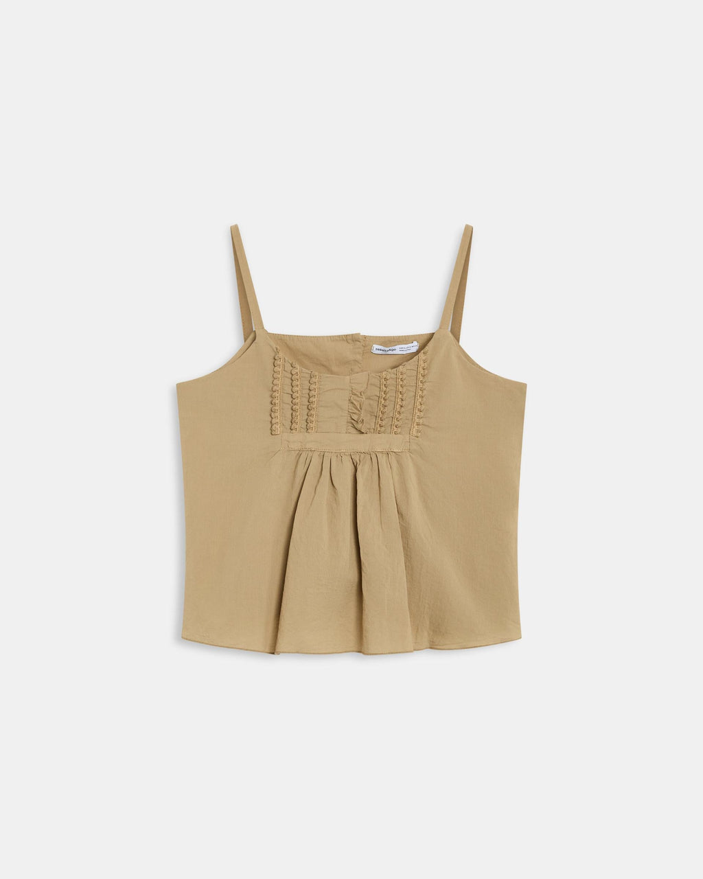 Top Tirantes Detalle Delantero Taupe
