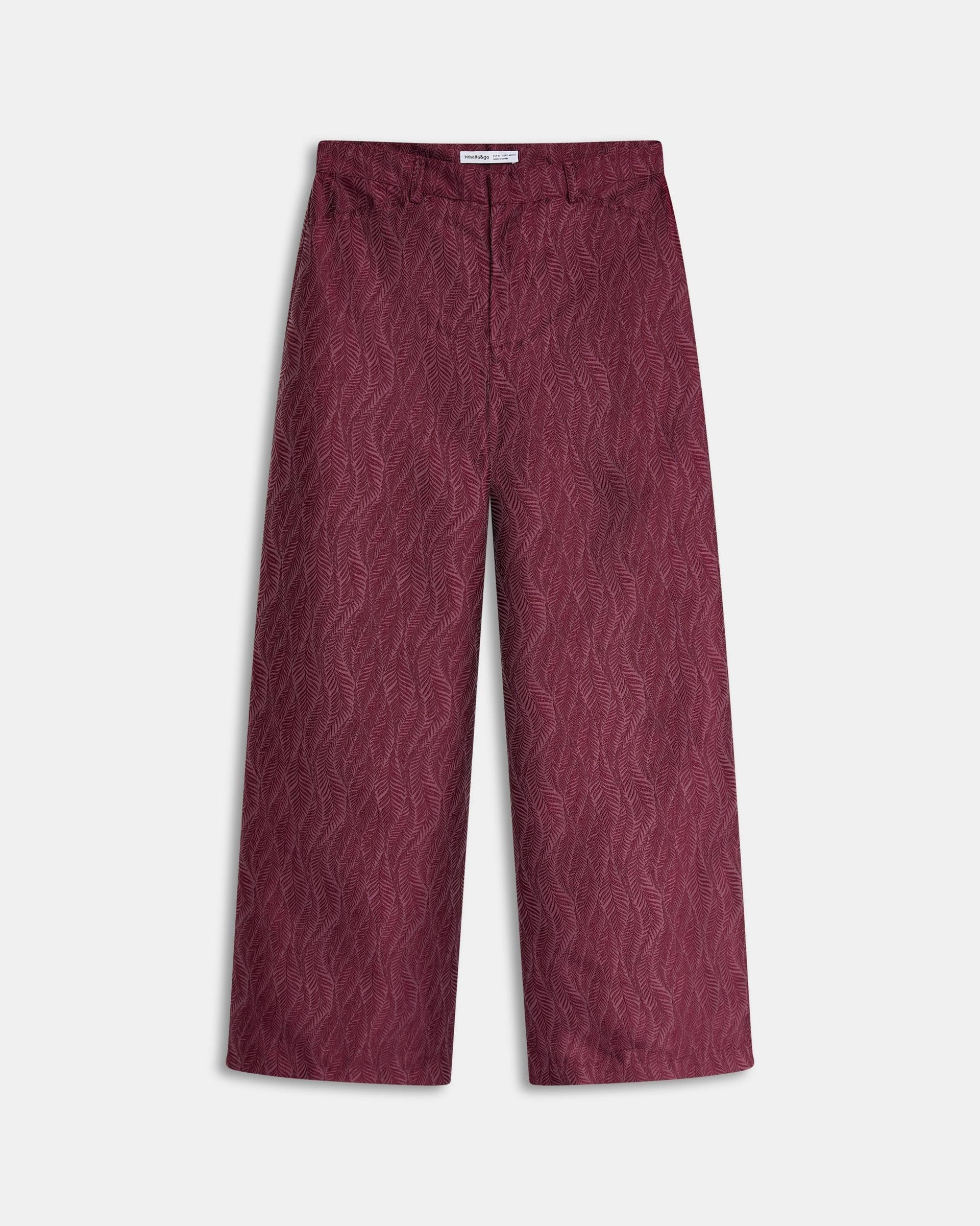 Pantalón Textura Granate