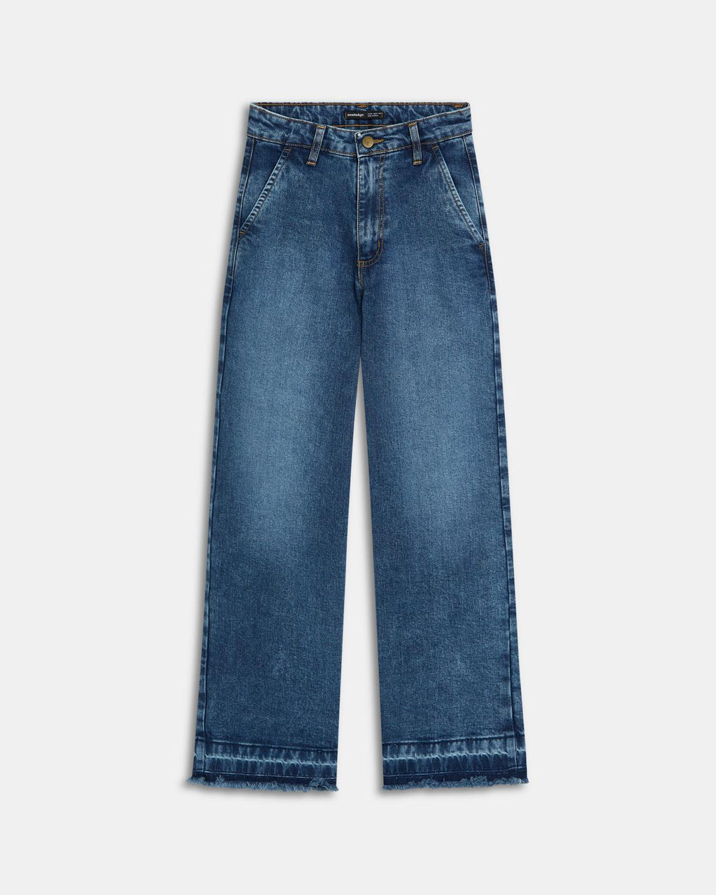 Jeans Ancho Recto Azul