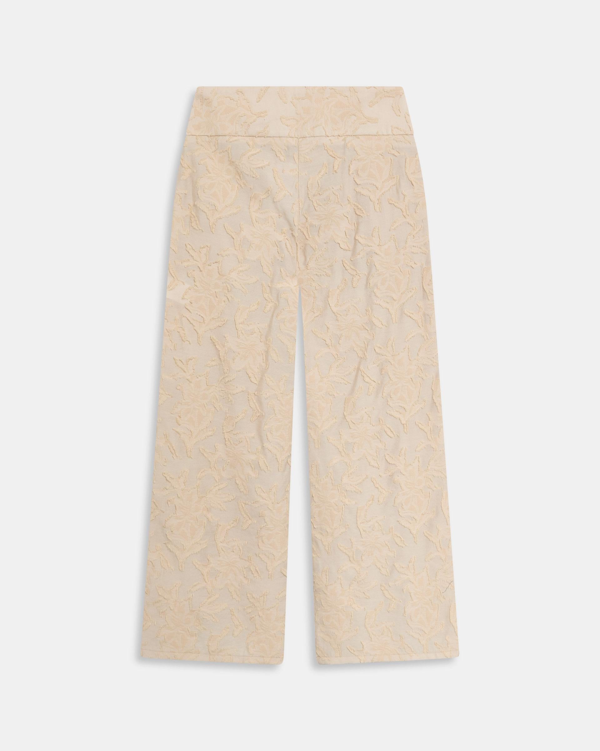Pantalón Jacquard Crudo