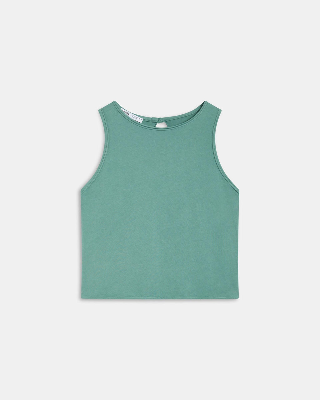Camiseta Abertura Espalda Verde Agua