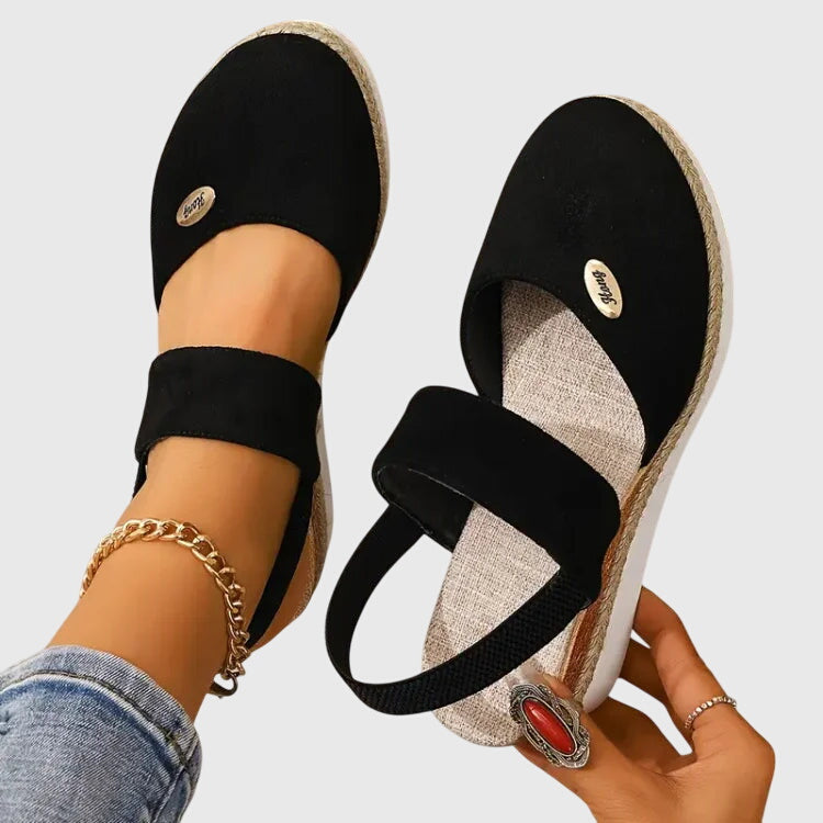 Feliciana | Sandalias ortopédicas con tira y suela alta