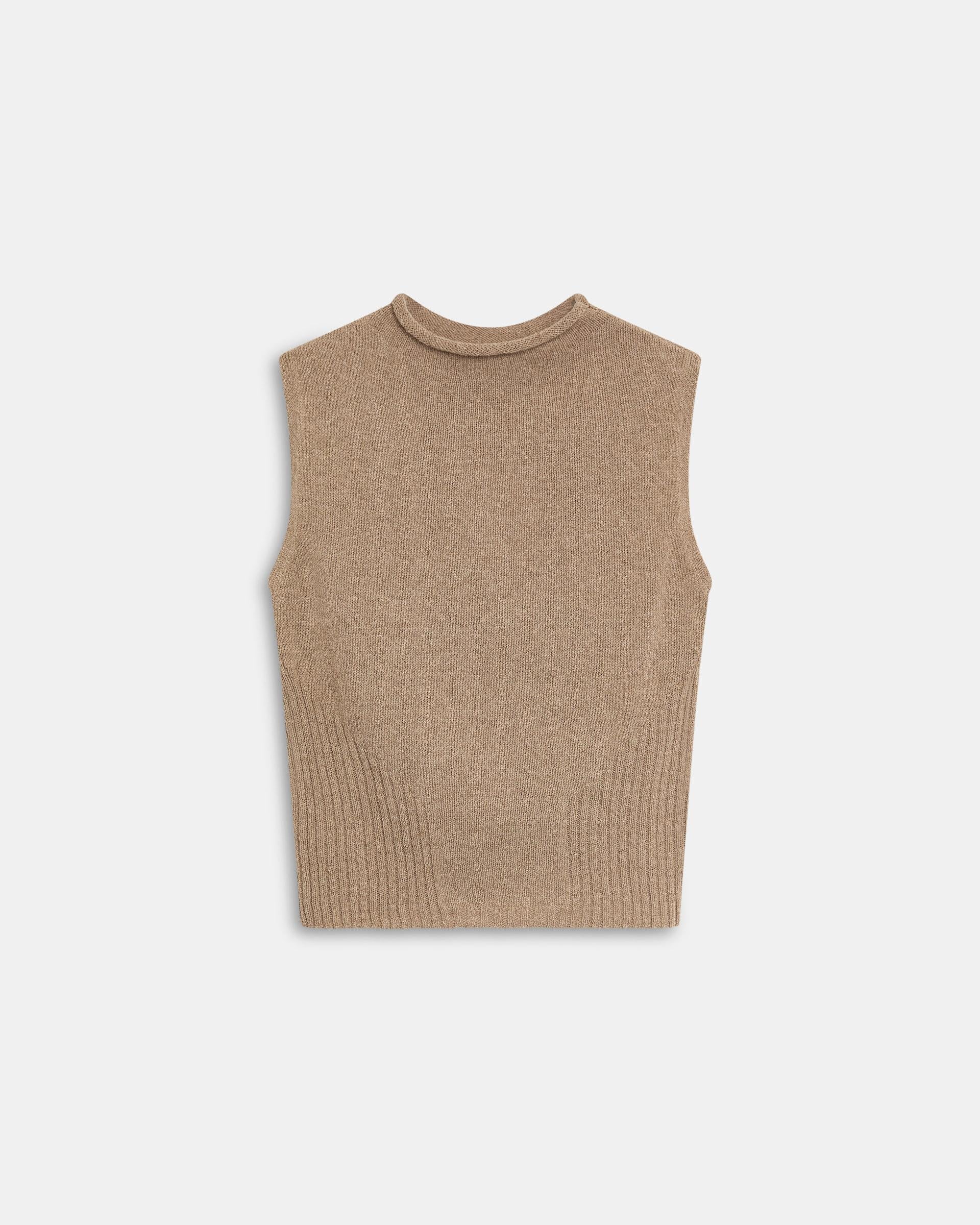 Top Punto Detalle Rib Beige