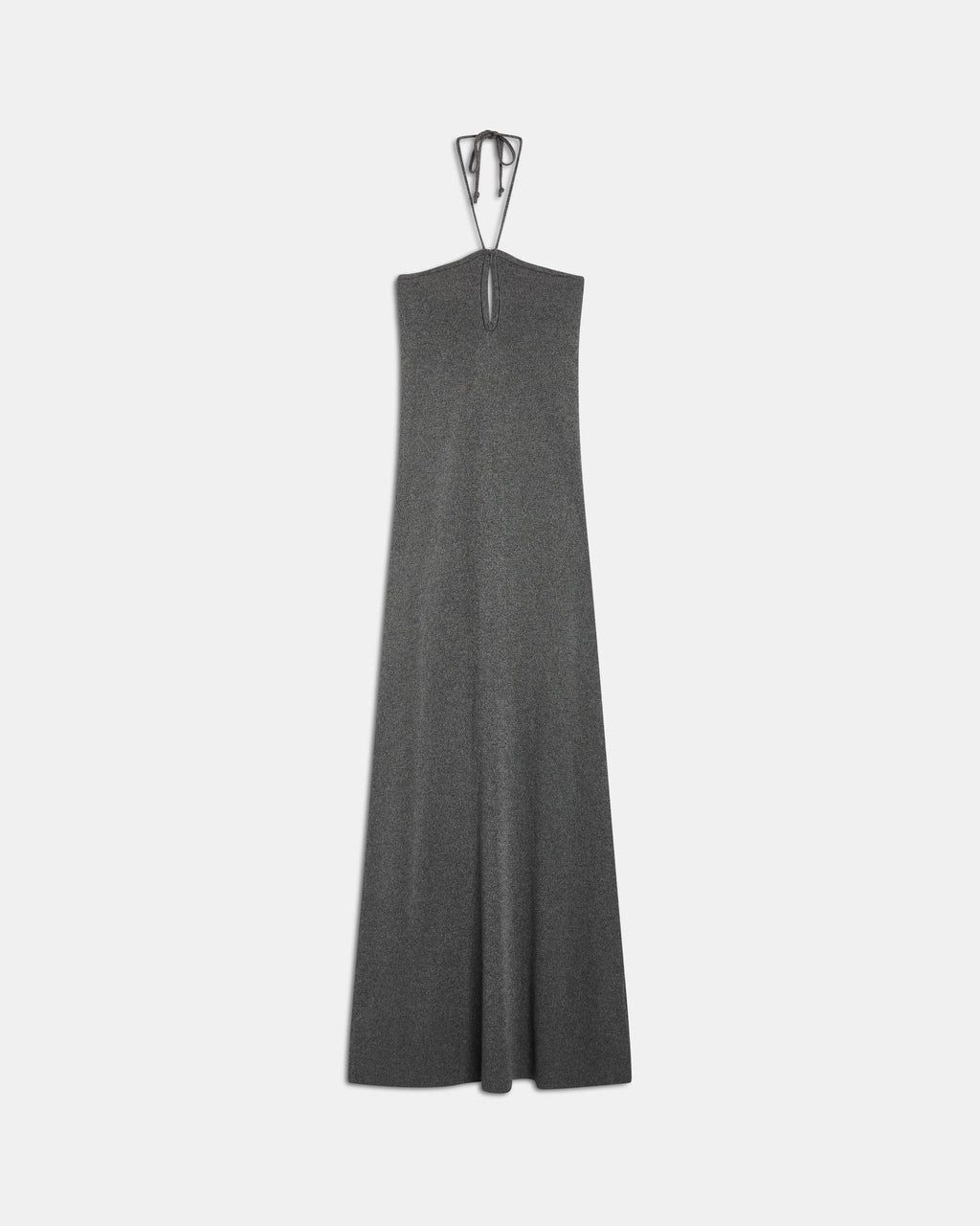 Vestido Halter Punto Gris