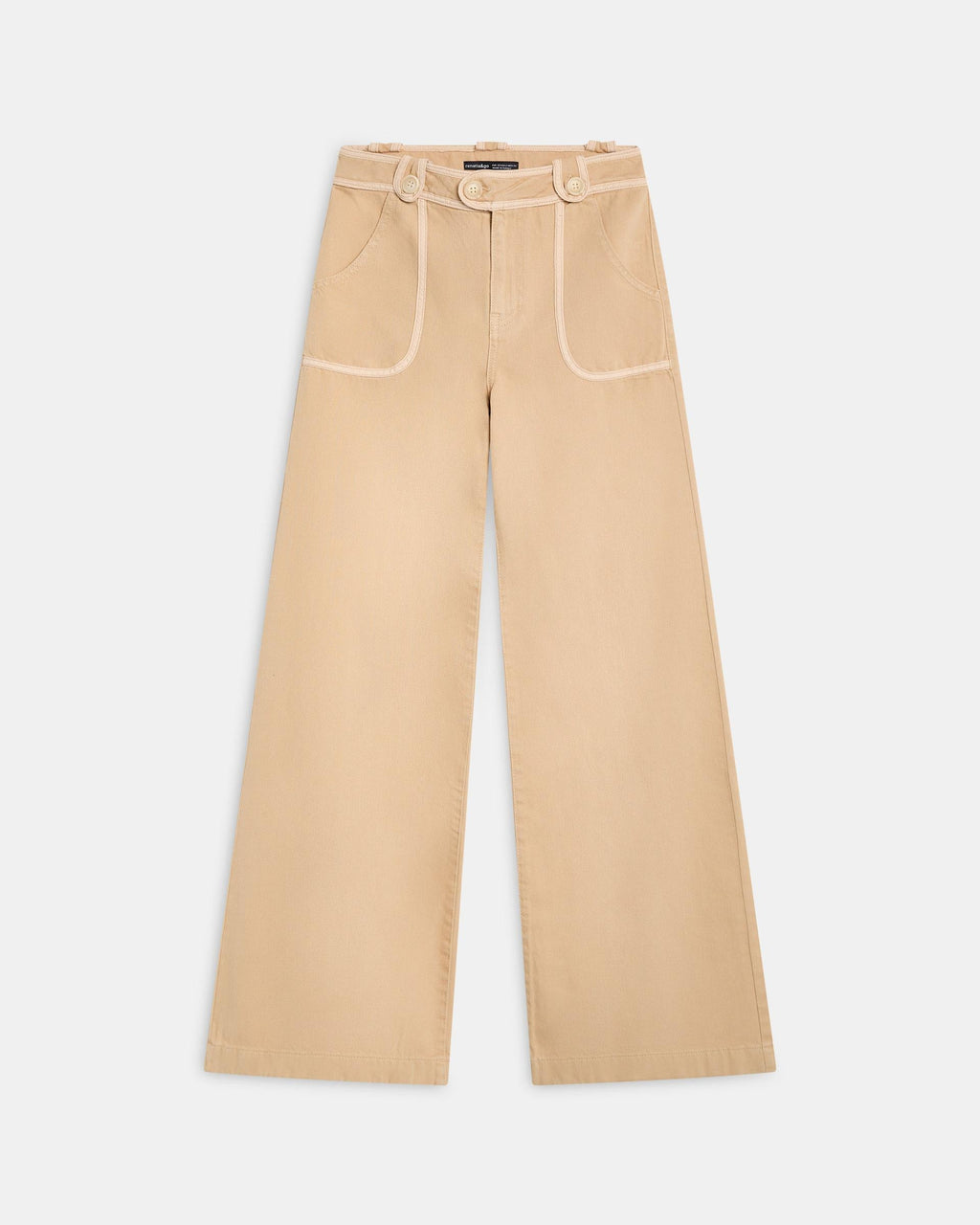 Jeans Vivo Contraste Beige