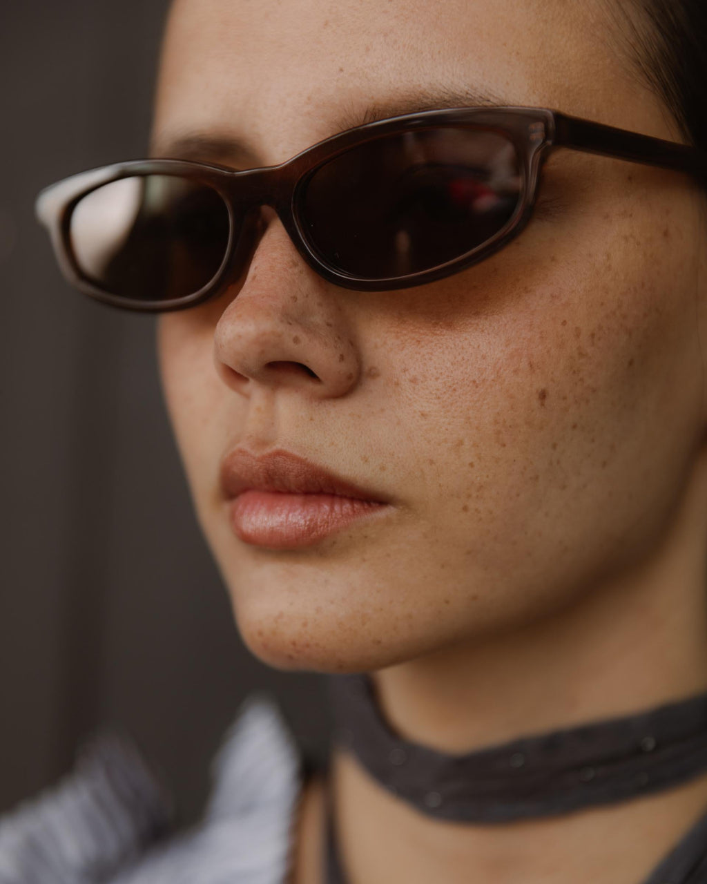 Gafas Ovaladas Marrón