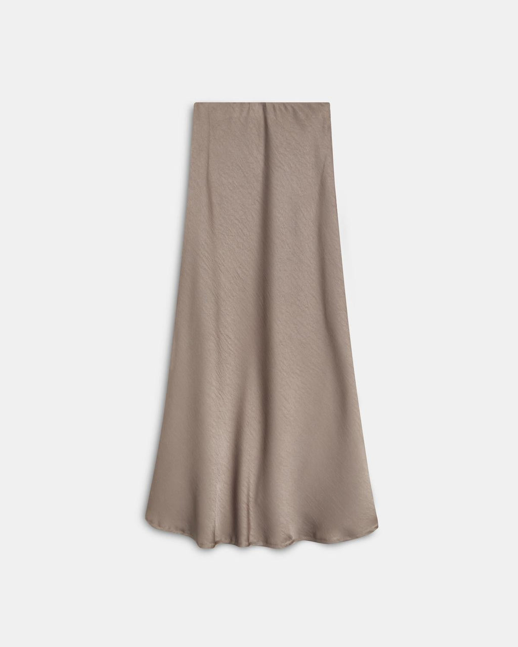 Falda Fluida Satinada Taupe