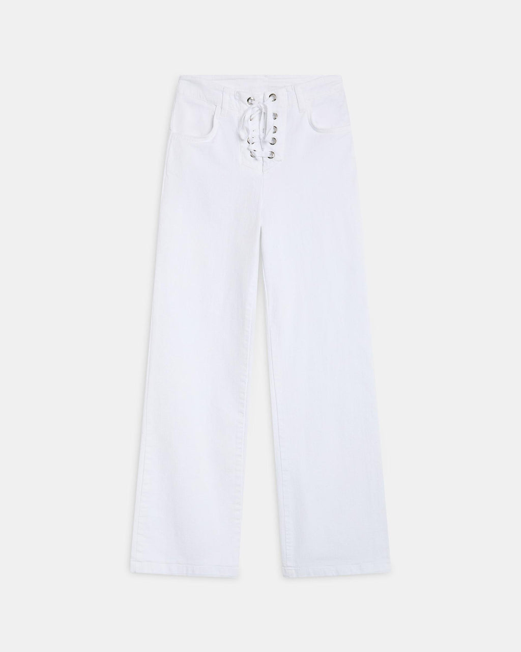 Jeans Eyelets Lazada Blanco