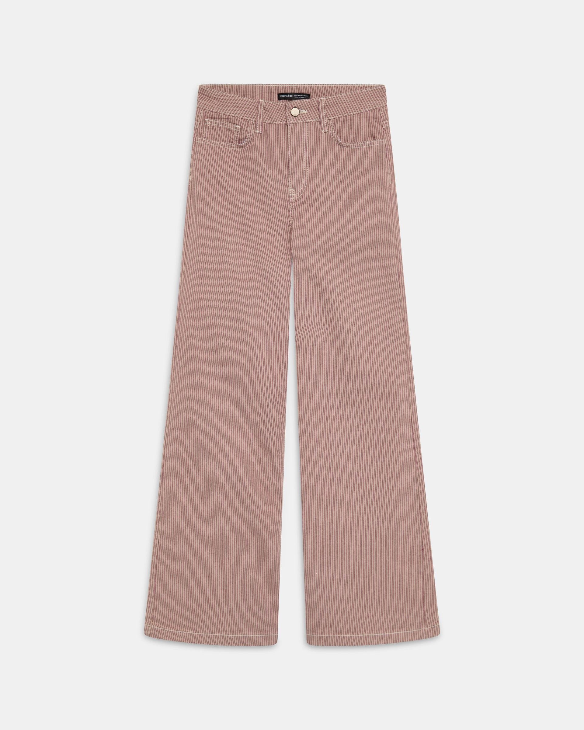 Jeans Rayas Rosa