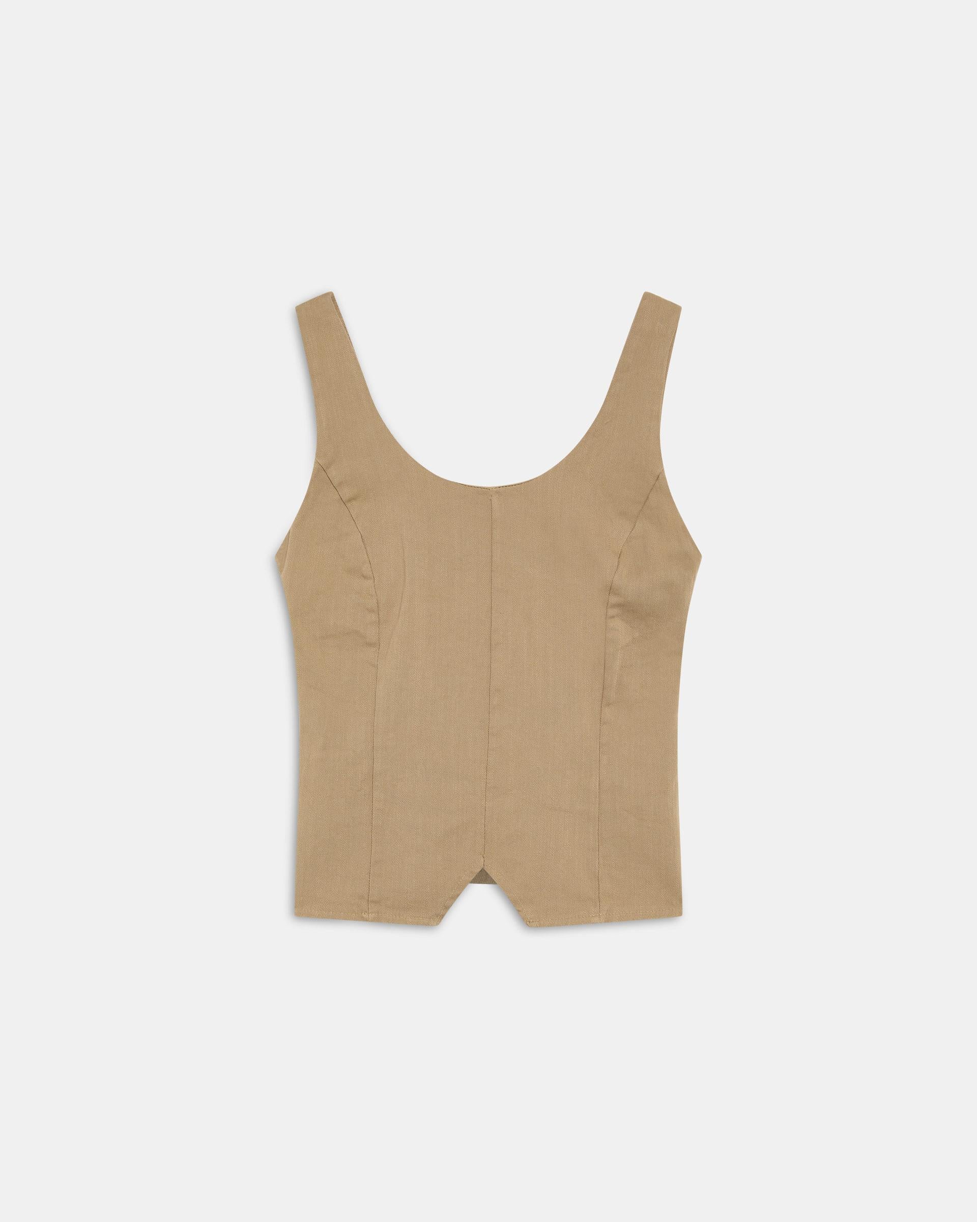 Top Corsetero Beige