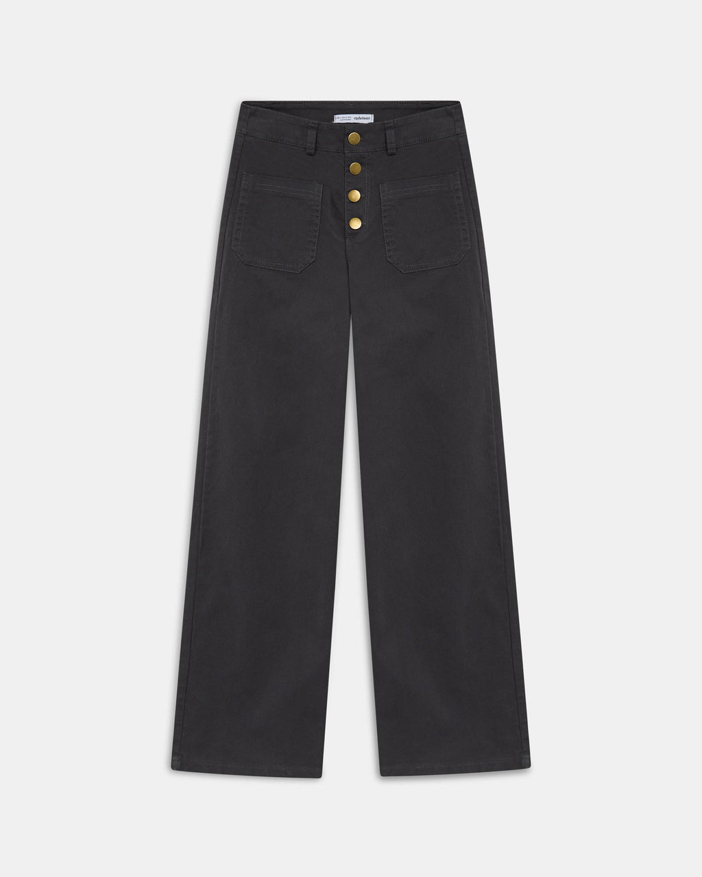 Jeans Bolsillos De Plastón Antracita