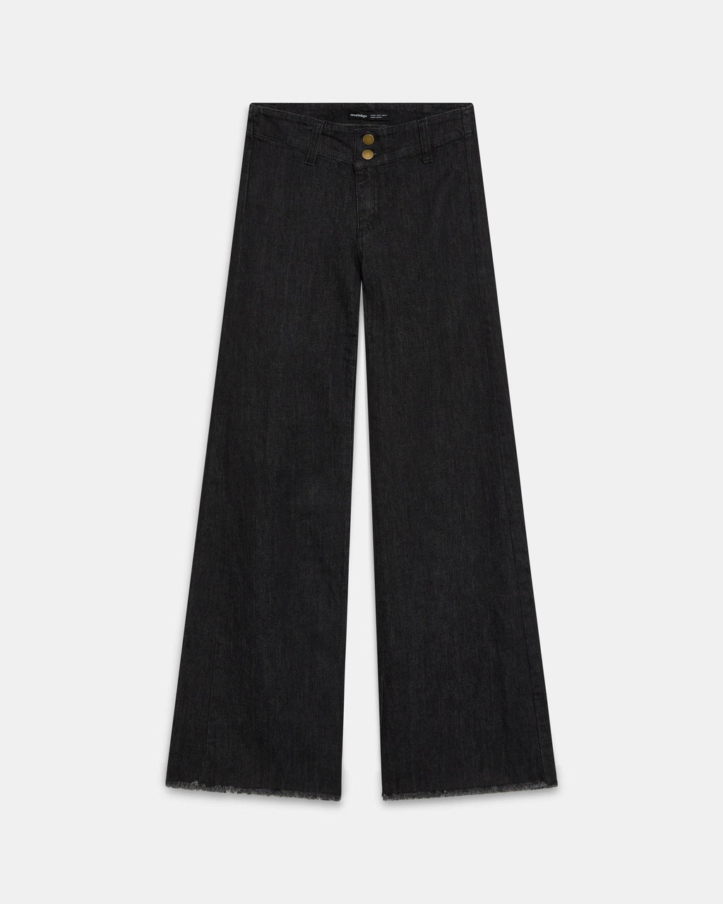 Jeans Cinturilla Doble Botón Negro
