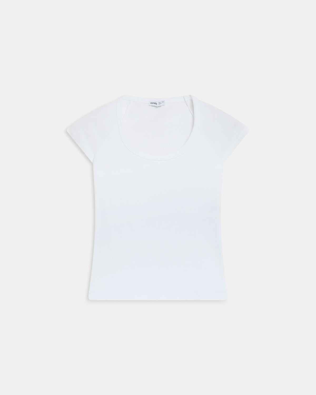 Camiseta Escote Redondo Blanco