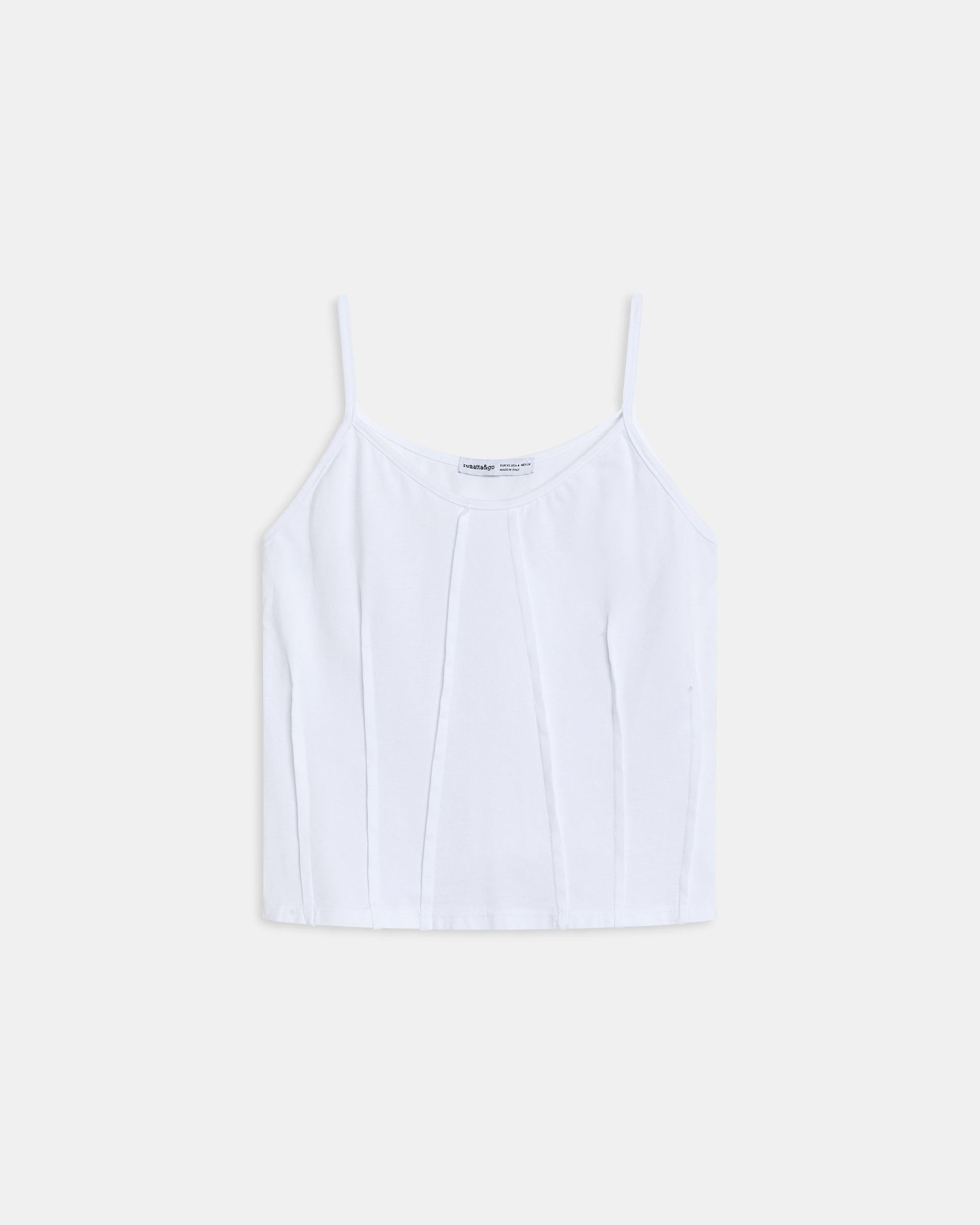 Camiseta Tirantes Nervios Blanco